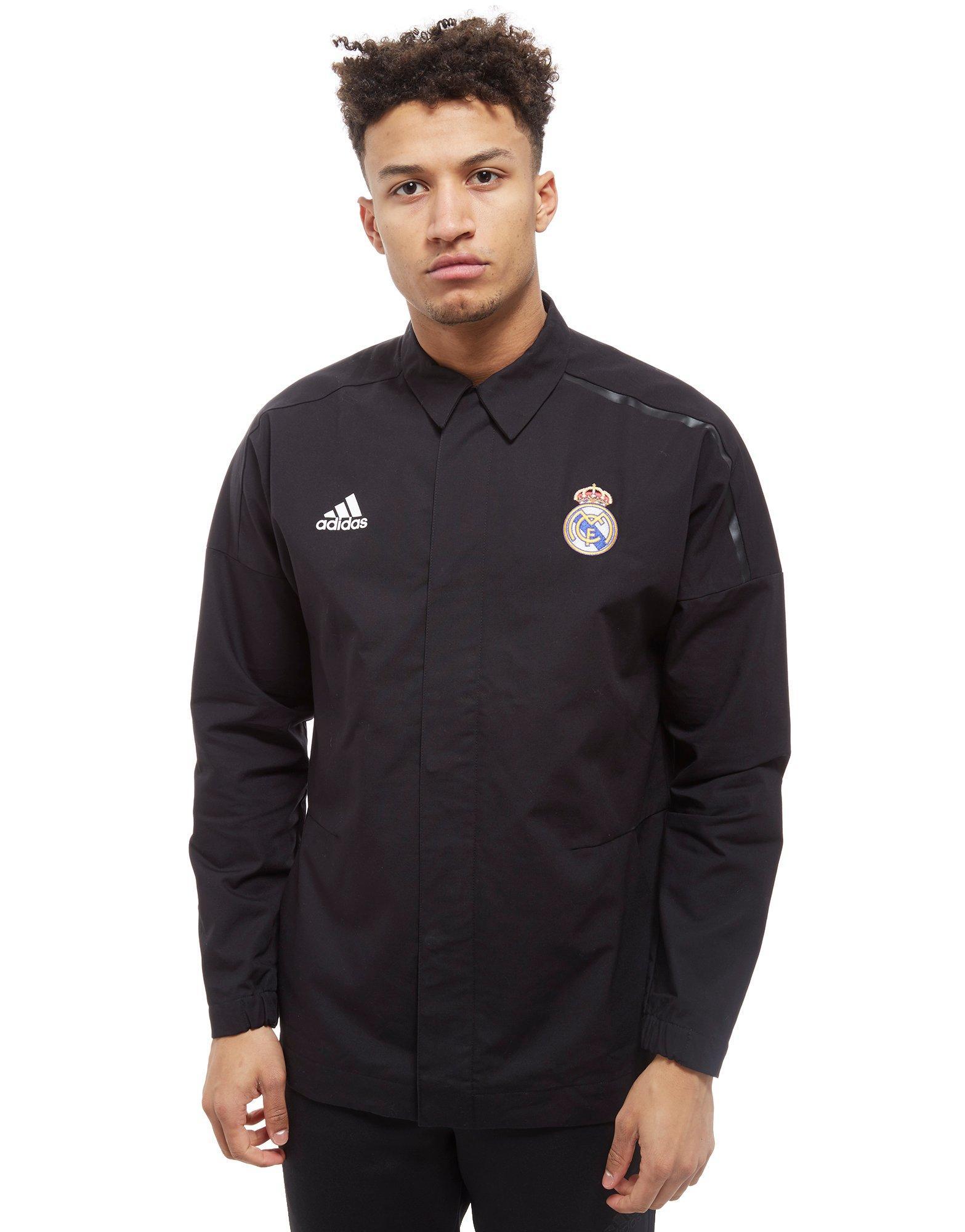 adidas Real Madrid 2018 Z.n.e. Jacket in Black for Men Lyst