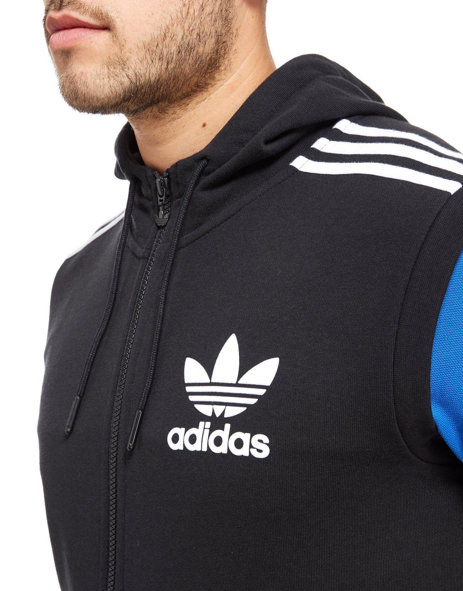 adidas sleeveless zip up hoodie