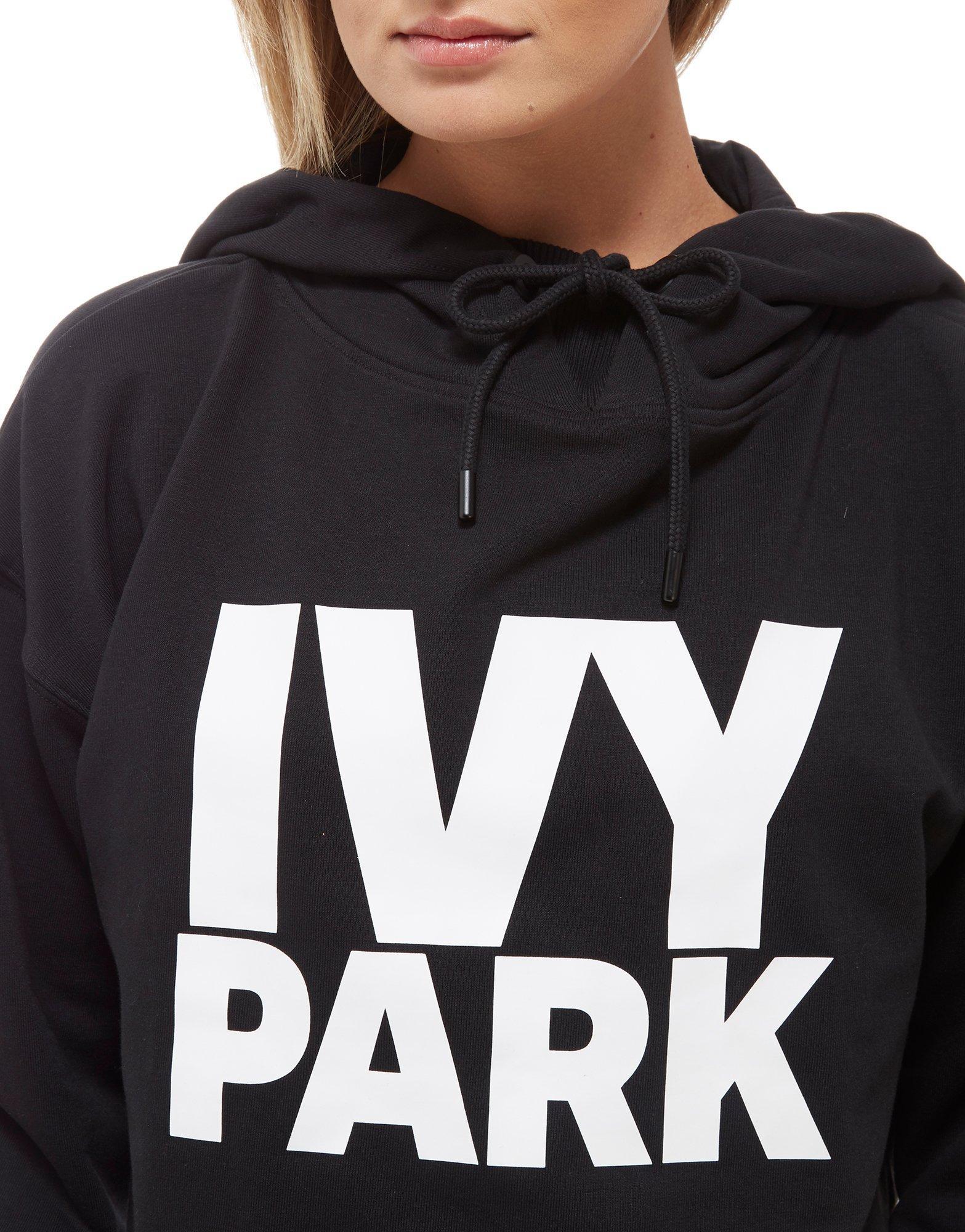 ivy park black and white cropped hoodie,parvaportotel.com