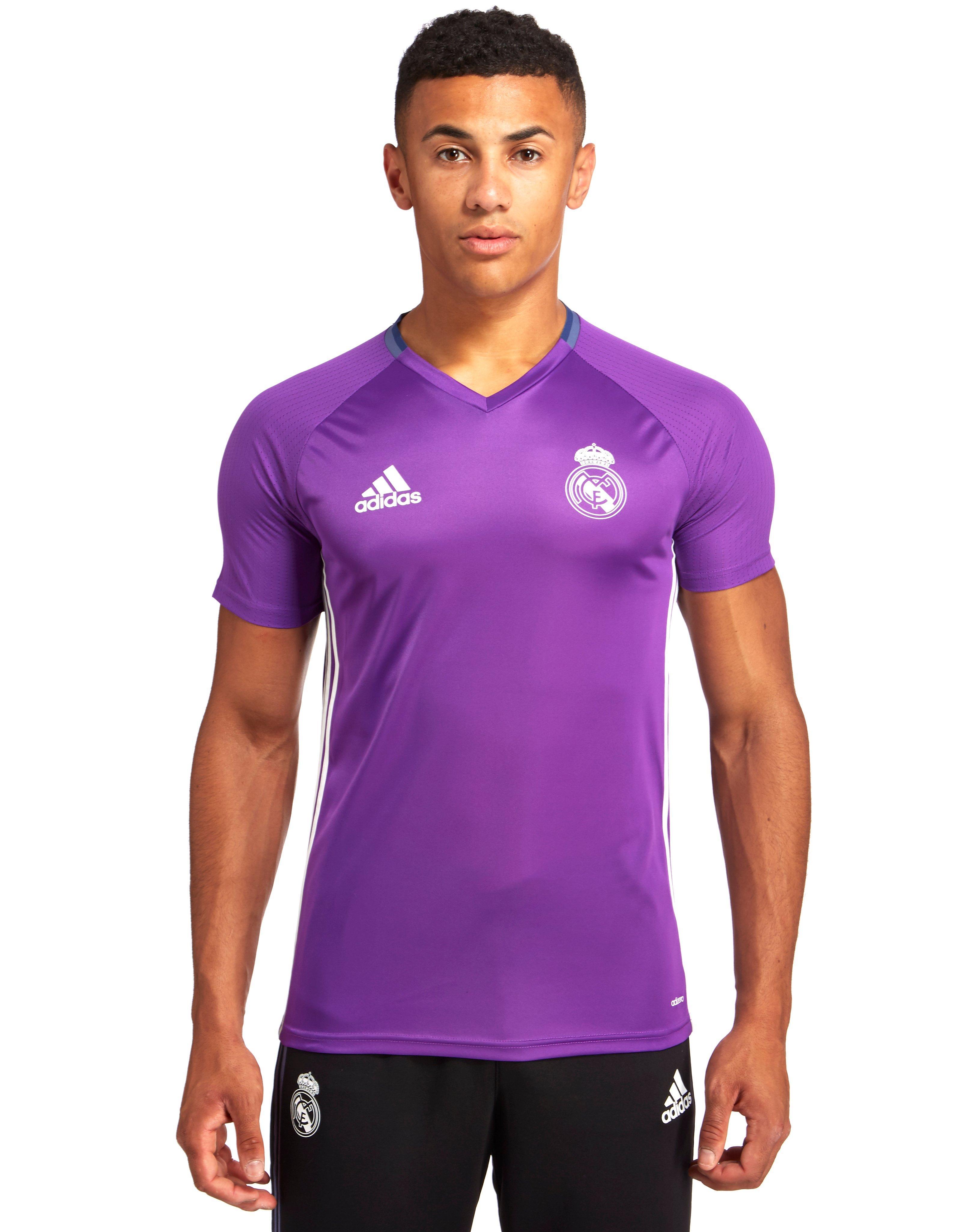 adidas Originals Synthetic Real Madrid 2016 Training Shirt in Purple