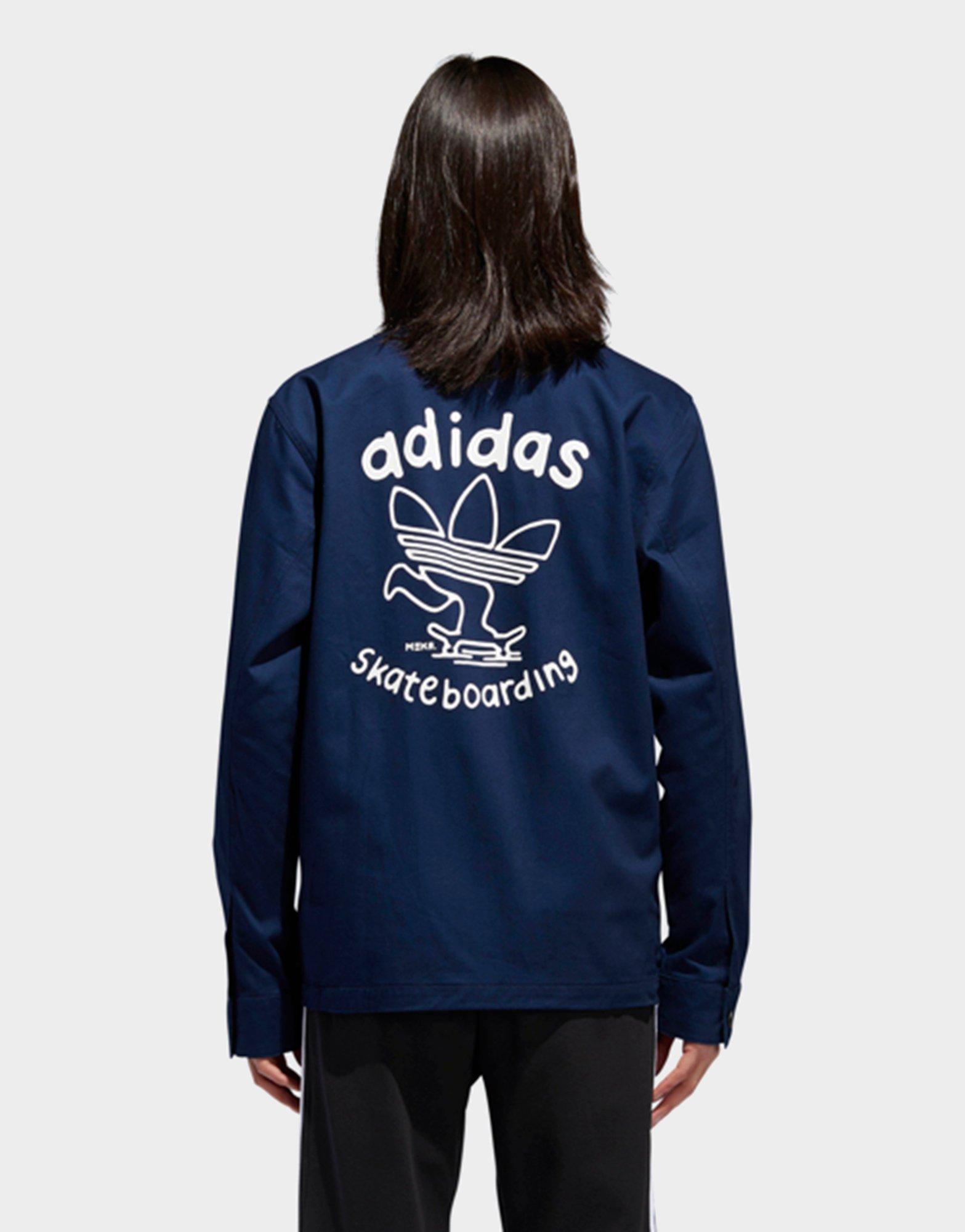 adidas Cotton Ankeny Jacket in Blue for 