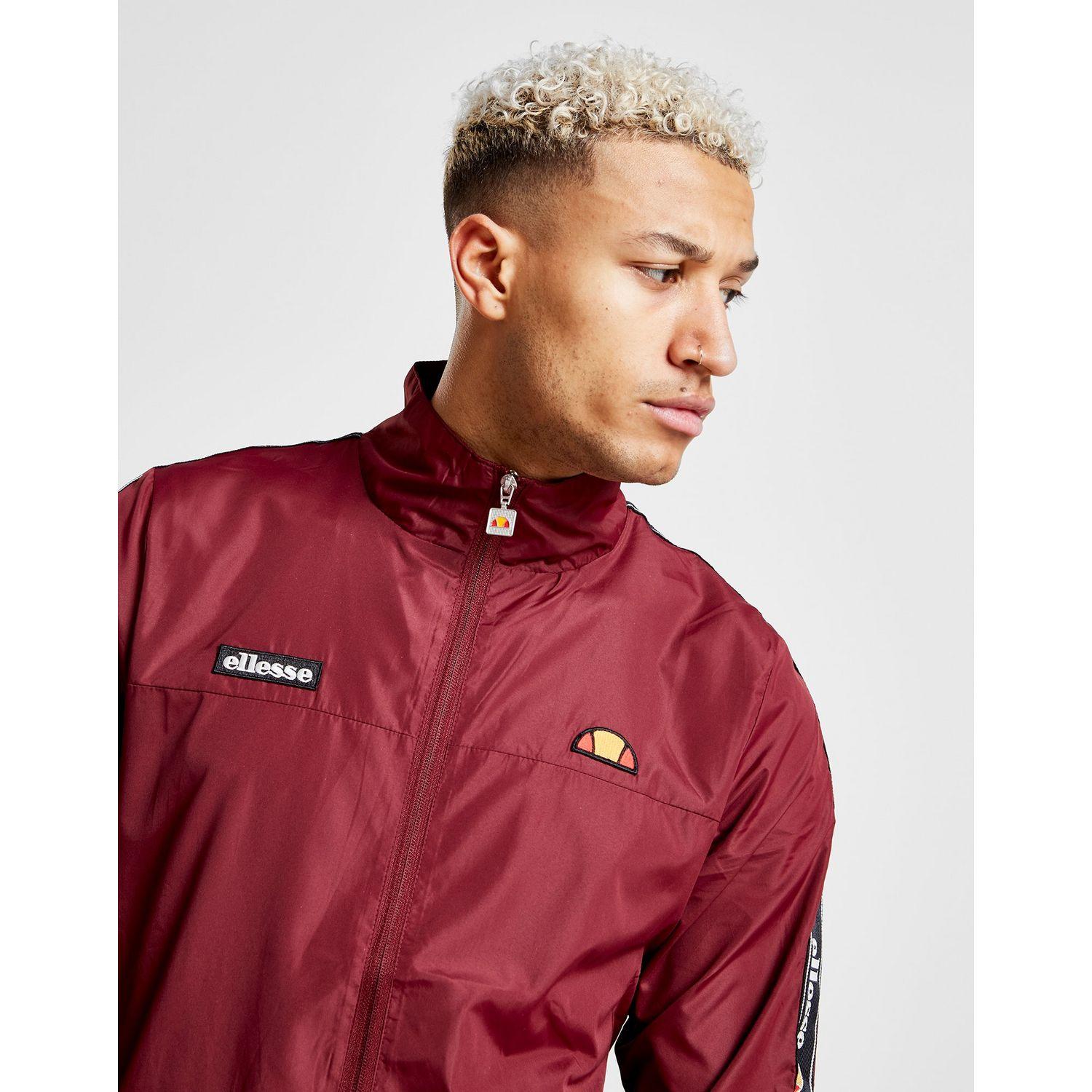Ellesse Synthetic Castes Tape Woven Tracksuit in Burgundy (Red) for Men ...