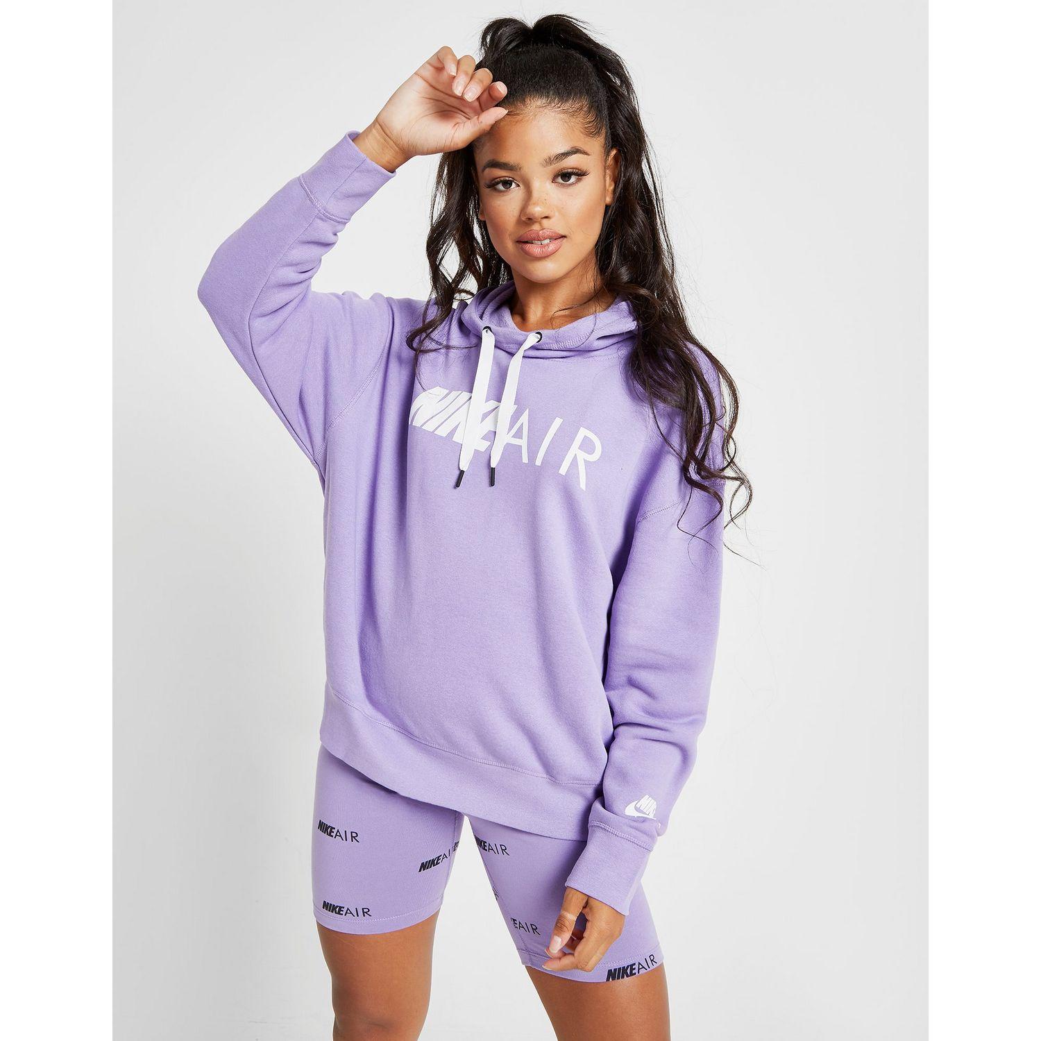 purple and white nike hoodie