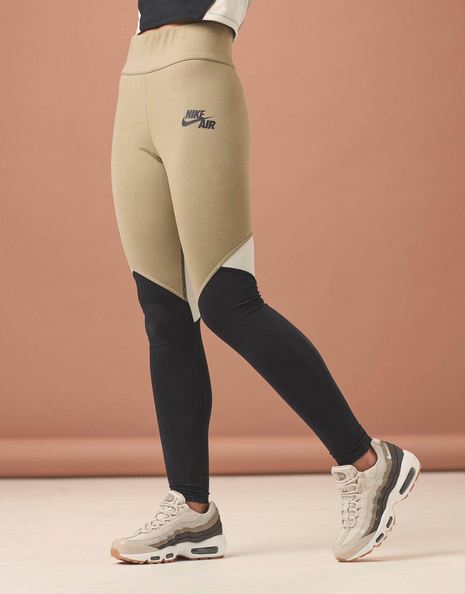 green and black nike leggings