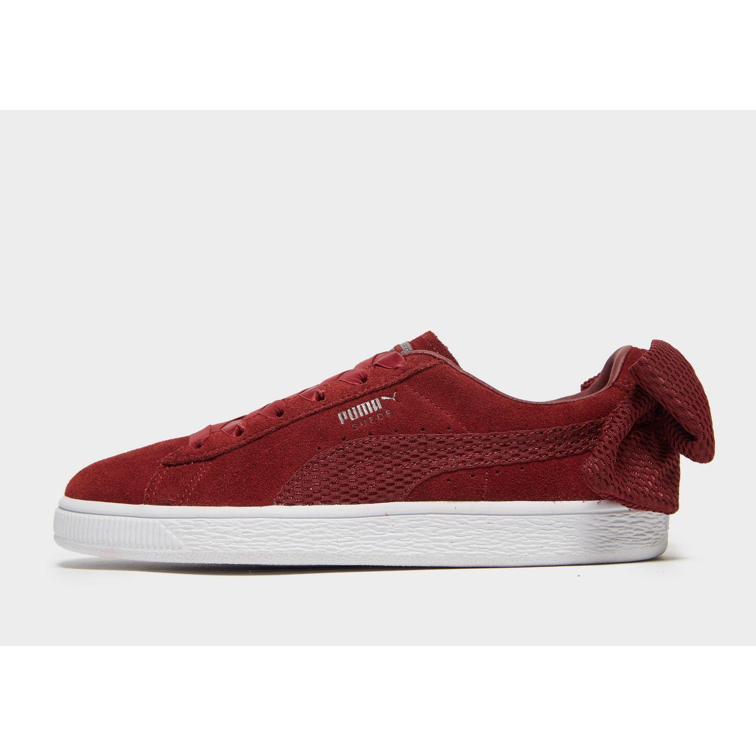 puma suede burgundy
