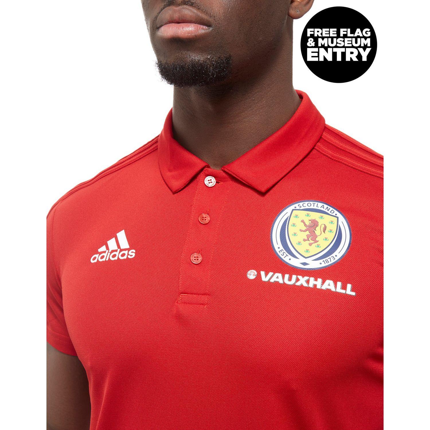 scotland adidas polo shirt