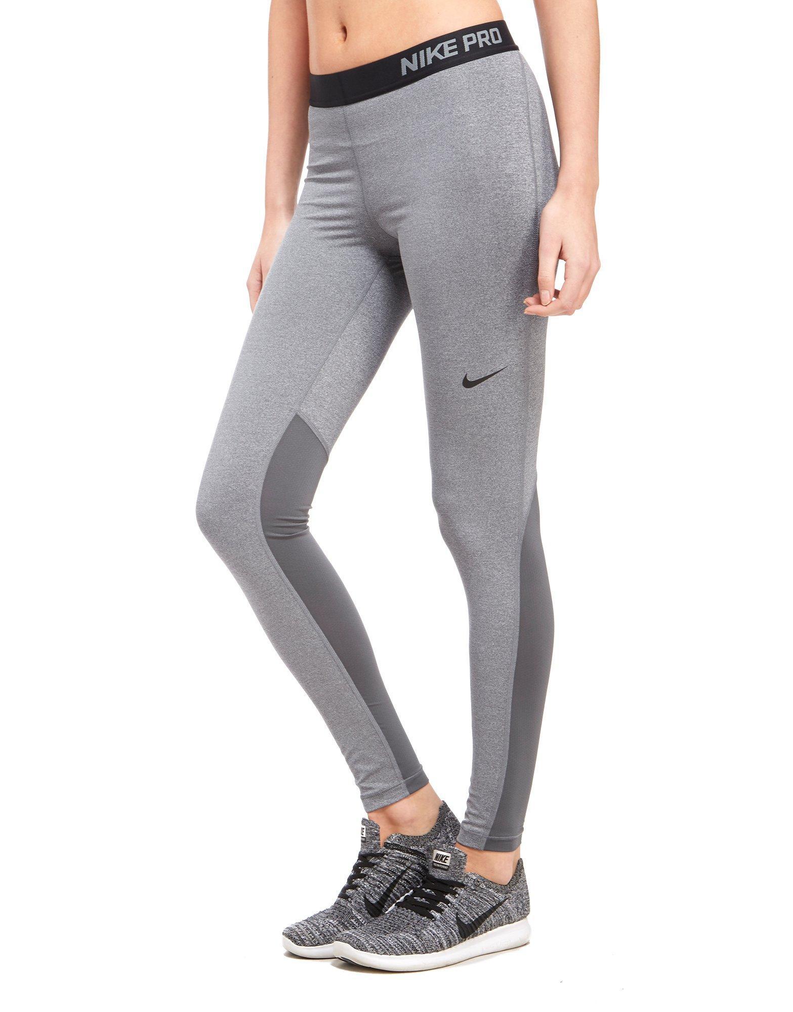 nike pro training tights grey