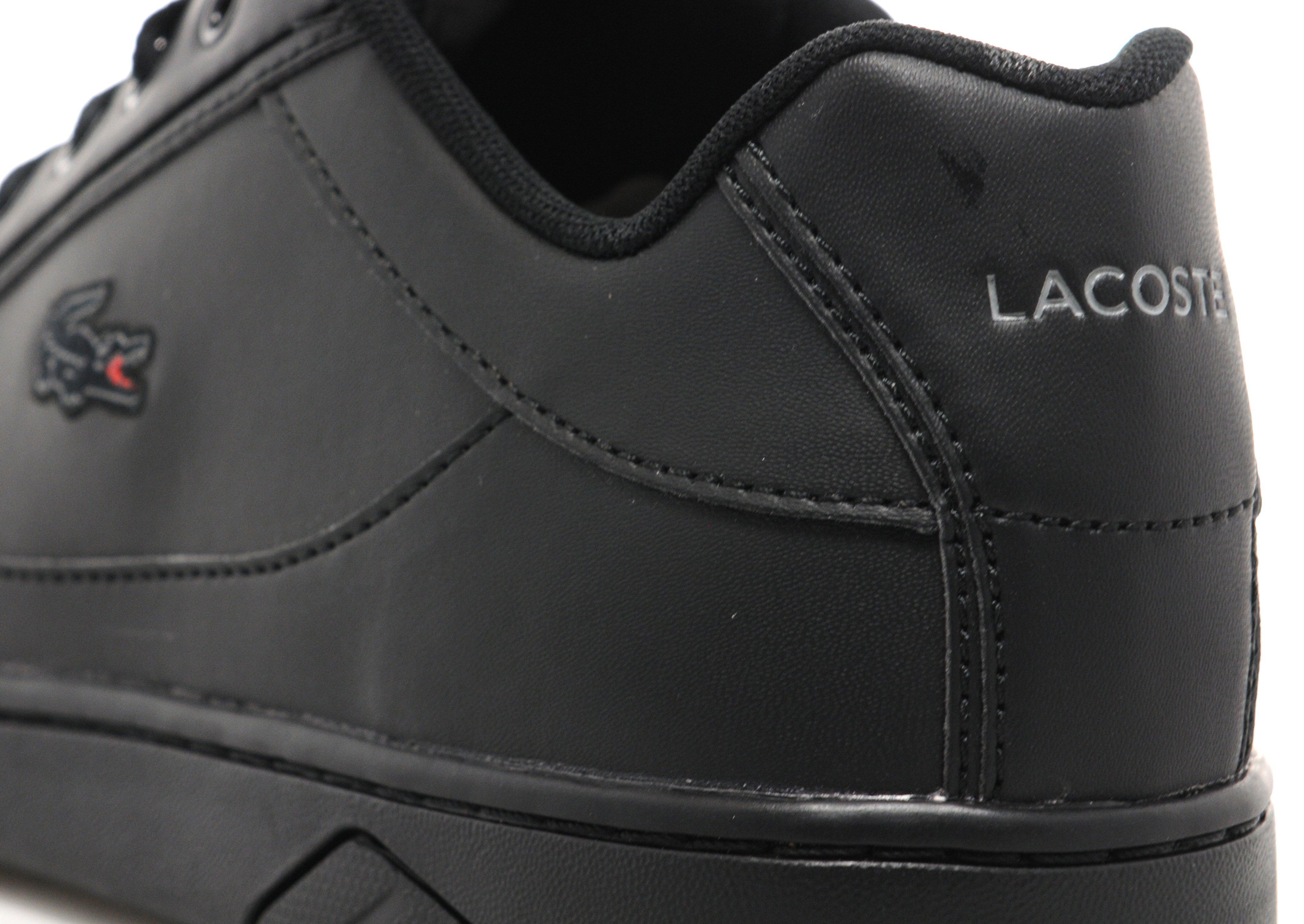 lacoste deviation leather black