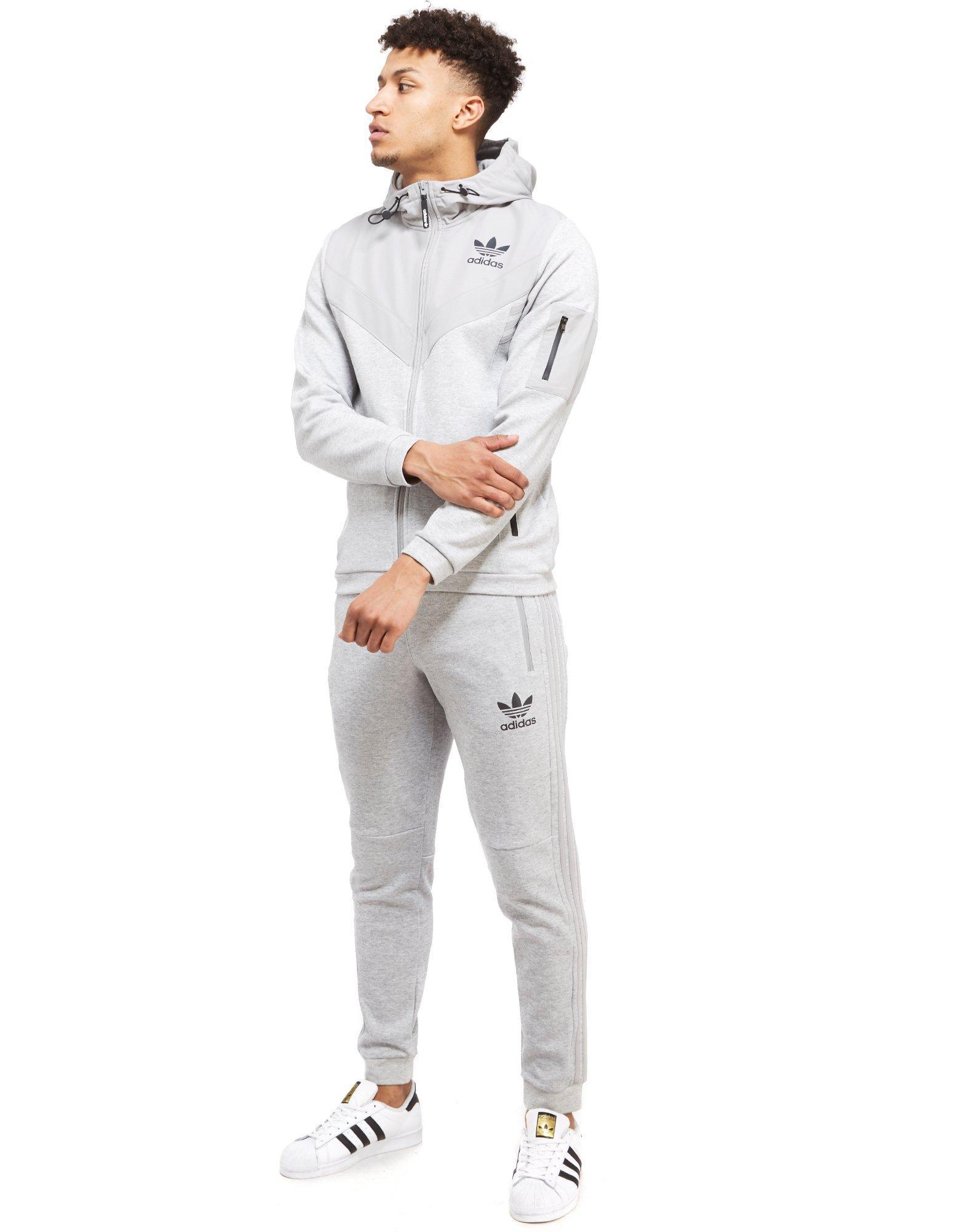 adidas originals street running full zip tech hoodie