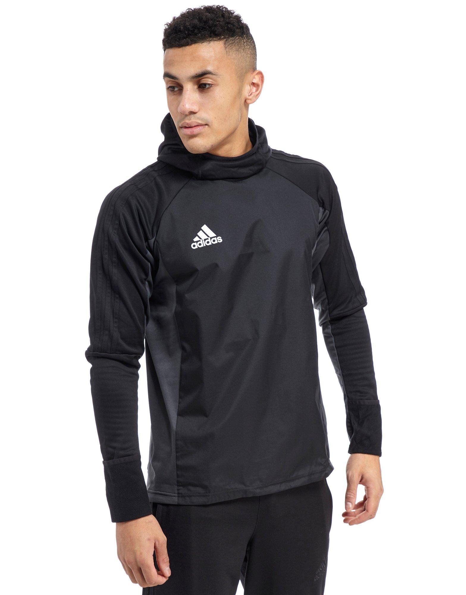 adidas Synthetic Tiro 17 Warm Hoodie in Black for Men - Lyst