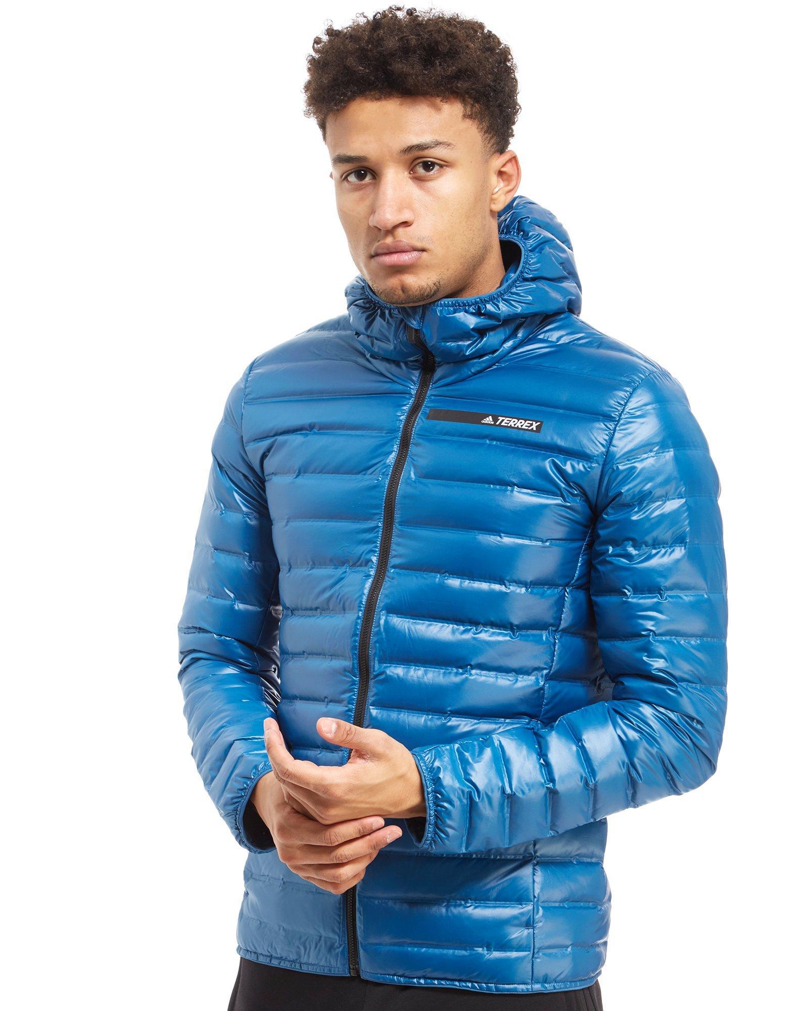 adidas Synthetic Light Down Bubble Jacket in Blue for Men - Lyst