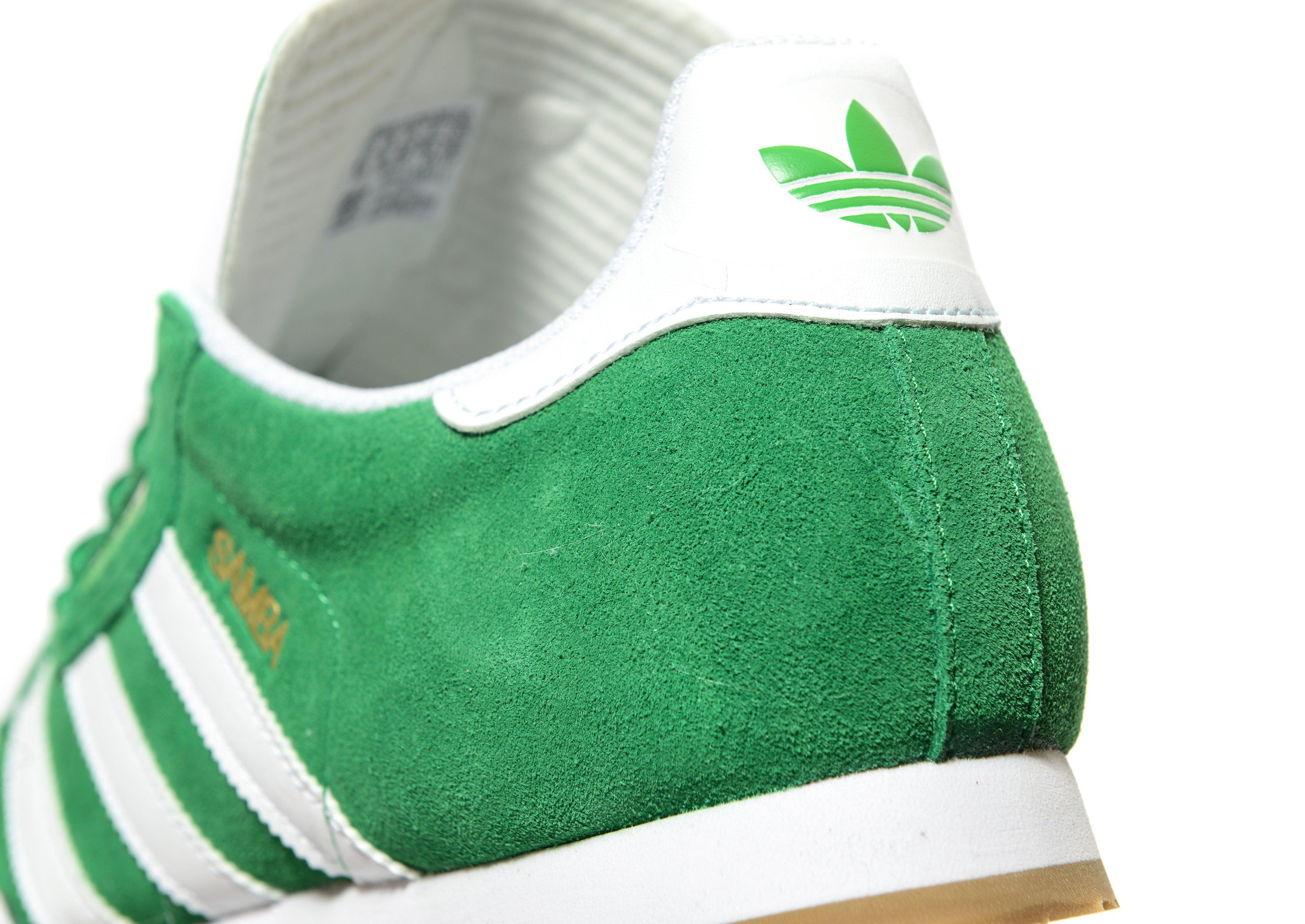 adidas samba green white