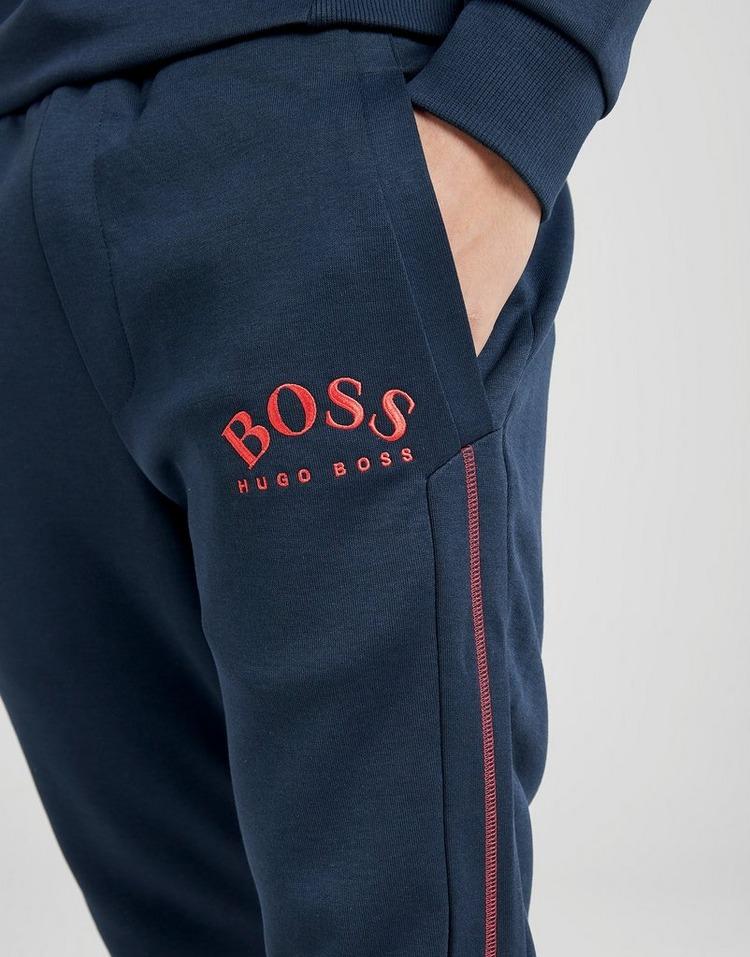 BOSS by HUGO BOSS Hadiko Cuffed Fleece Pants in Navy/Red (Blue) for Men -  Lyst