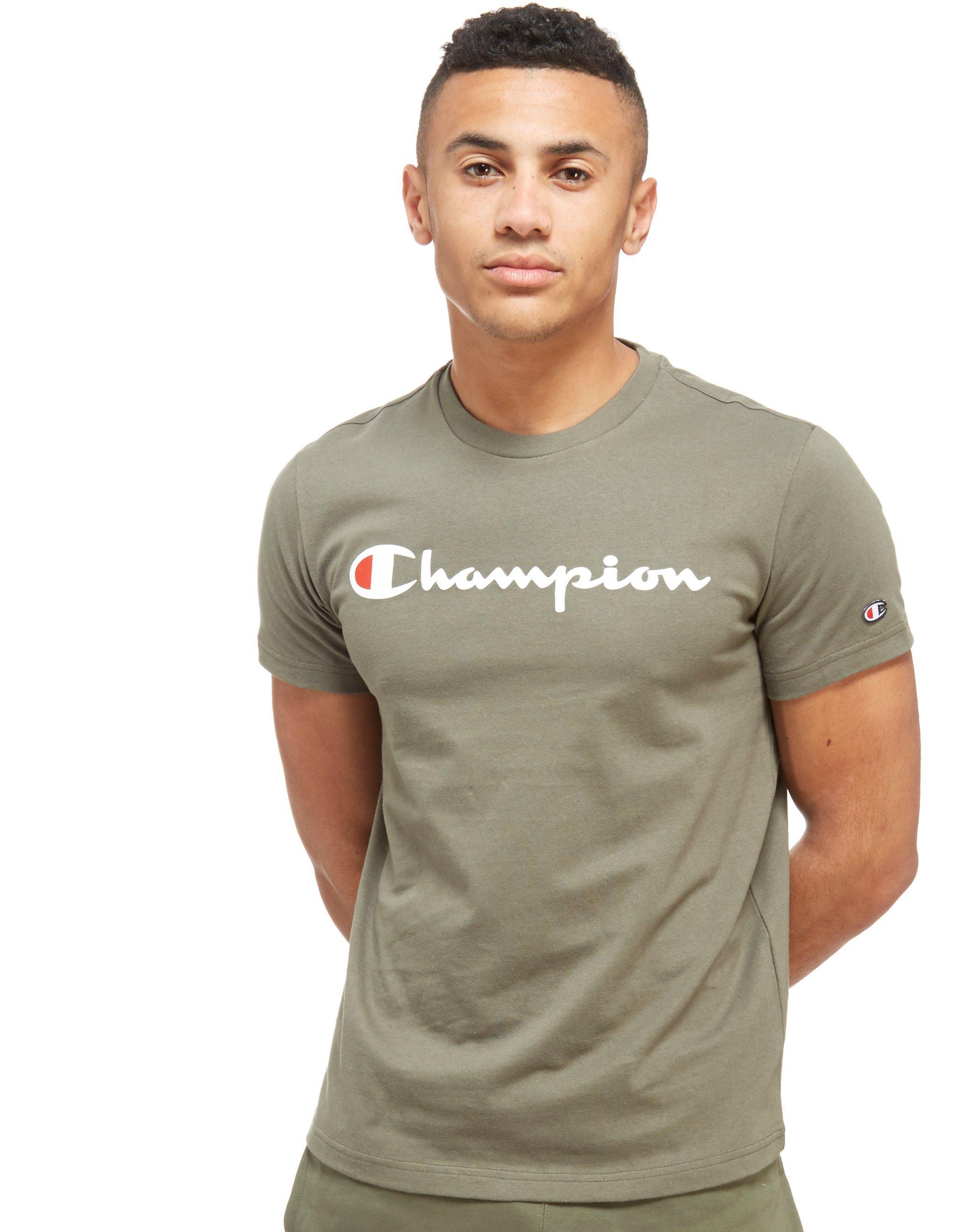 champion khaki t shirt