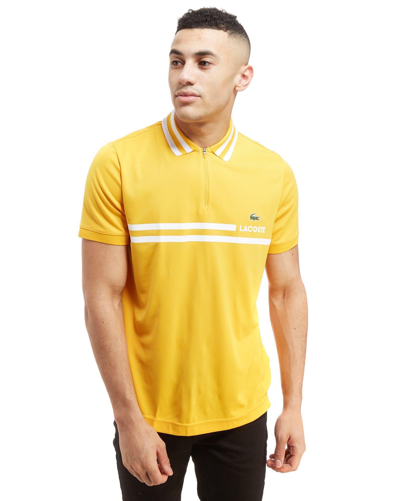 lacoste zip polo shirt