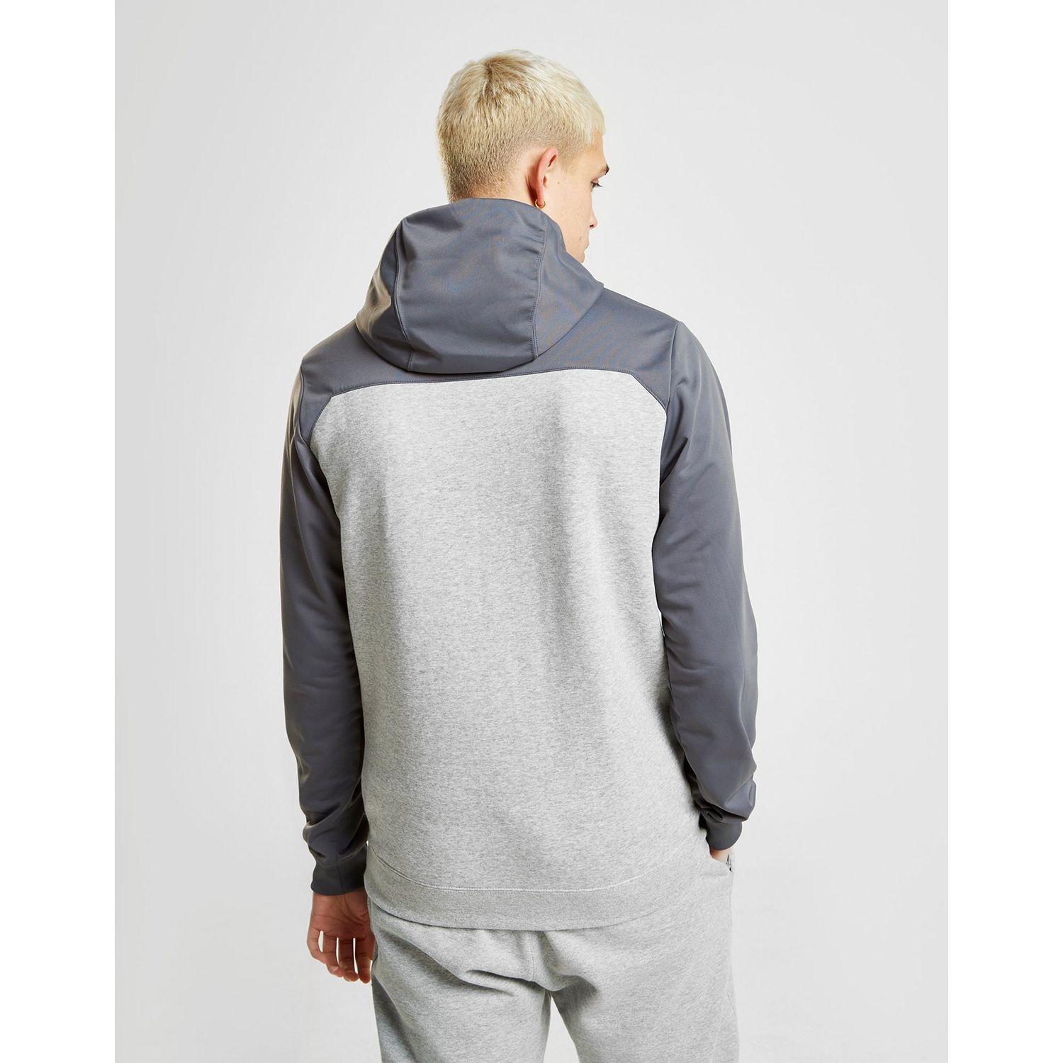 nike grey half zip tracksuit