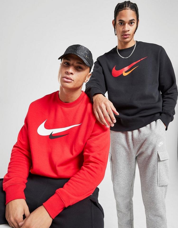 nike swoosh crew sweatshirt red