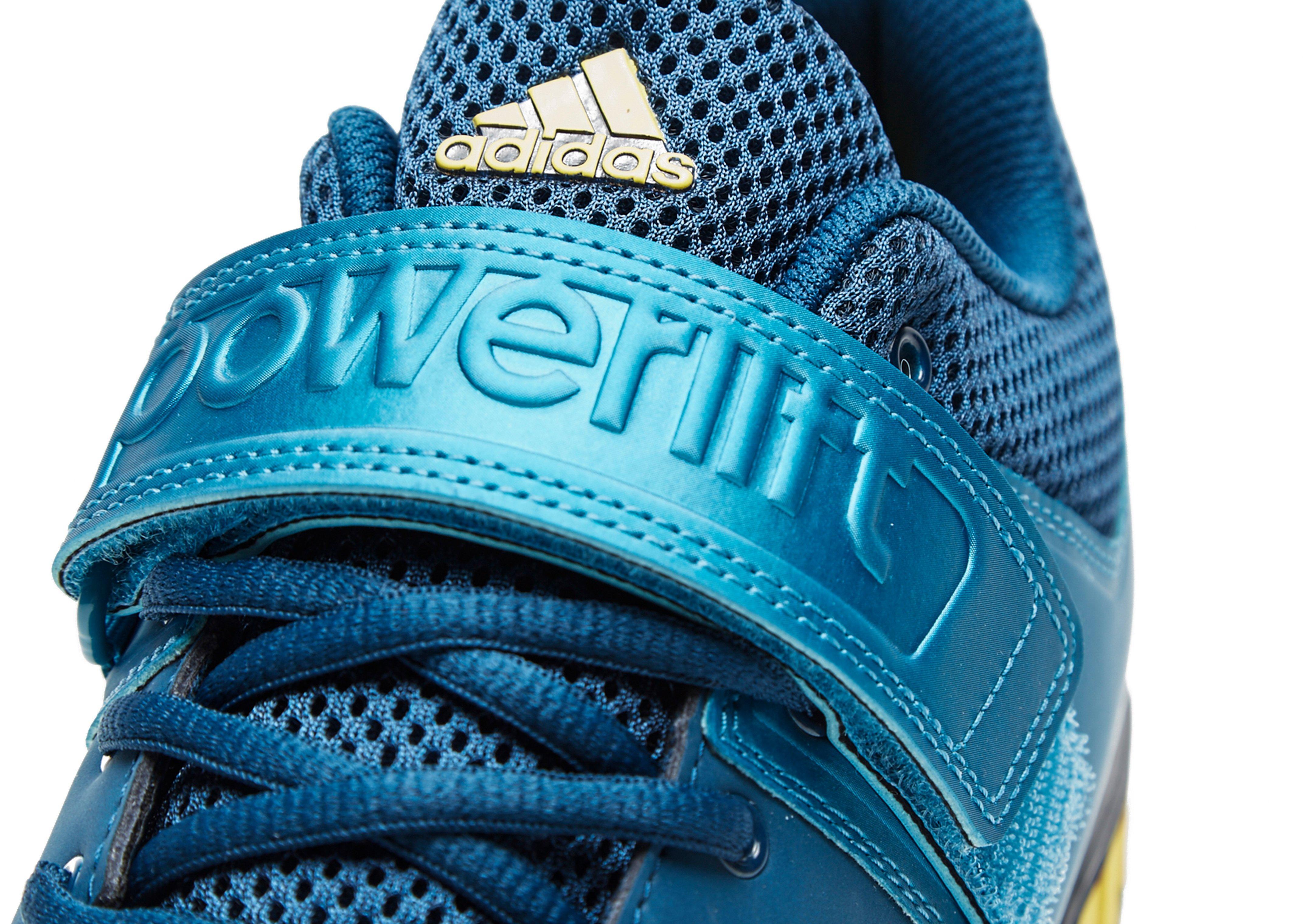 adidas Synthetic Powerlift 3.1 Weightlifting Shoes in Blue