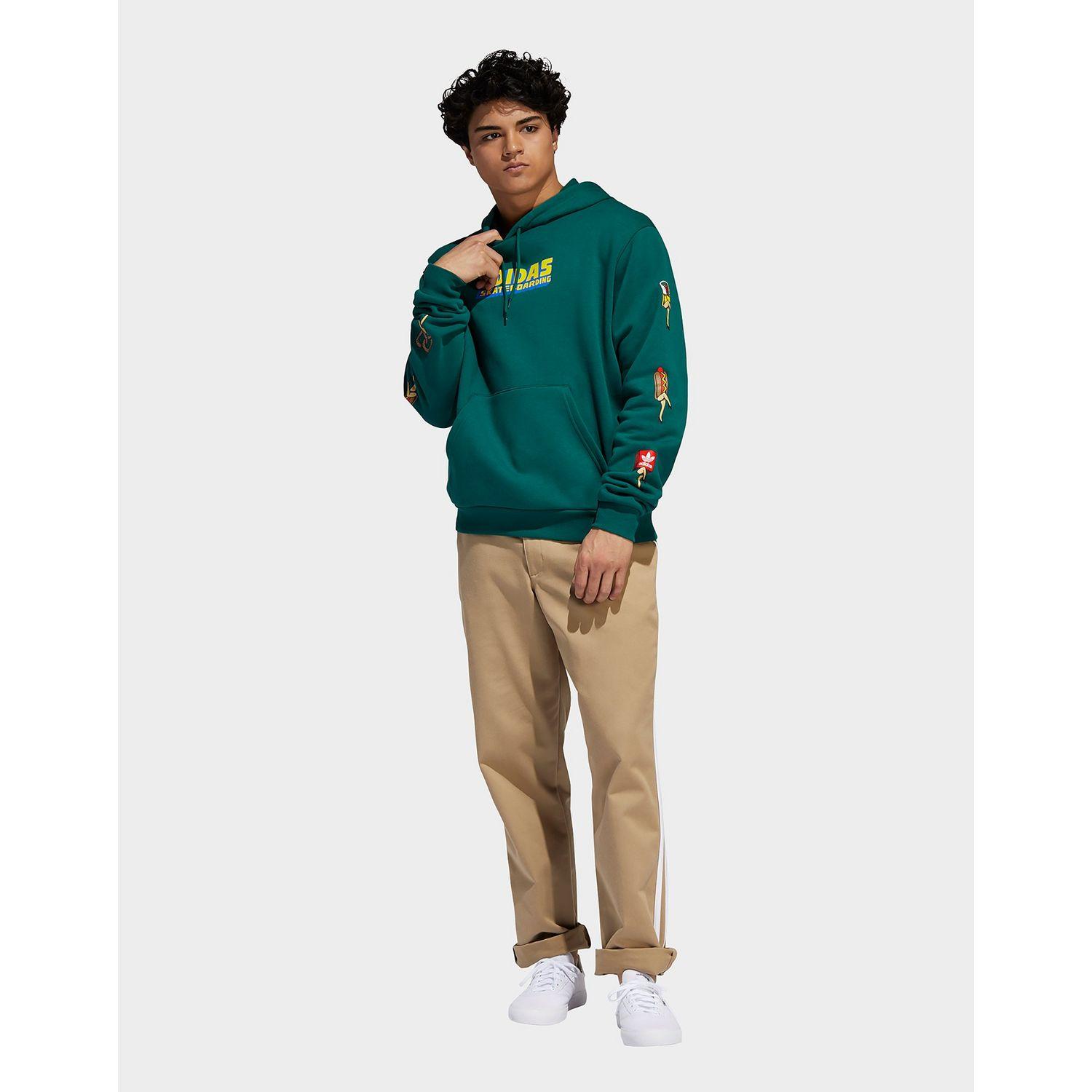 adidas Originals Cotton Food Party Sweatshirt in Green for Men - Lyst