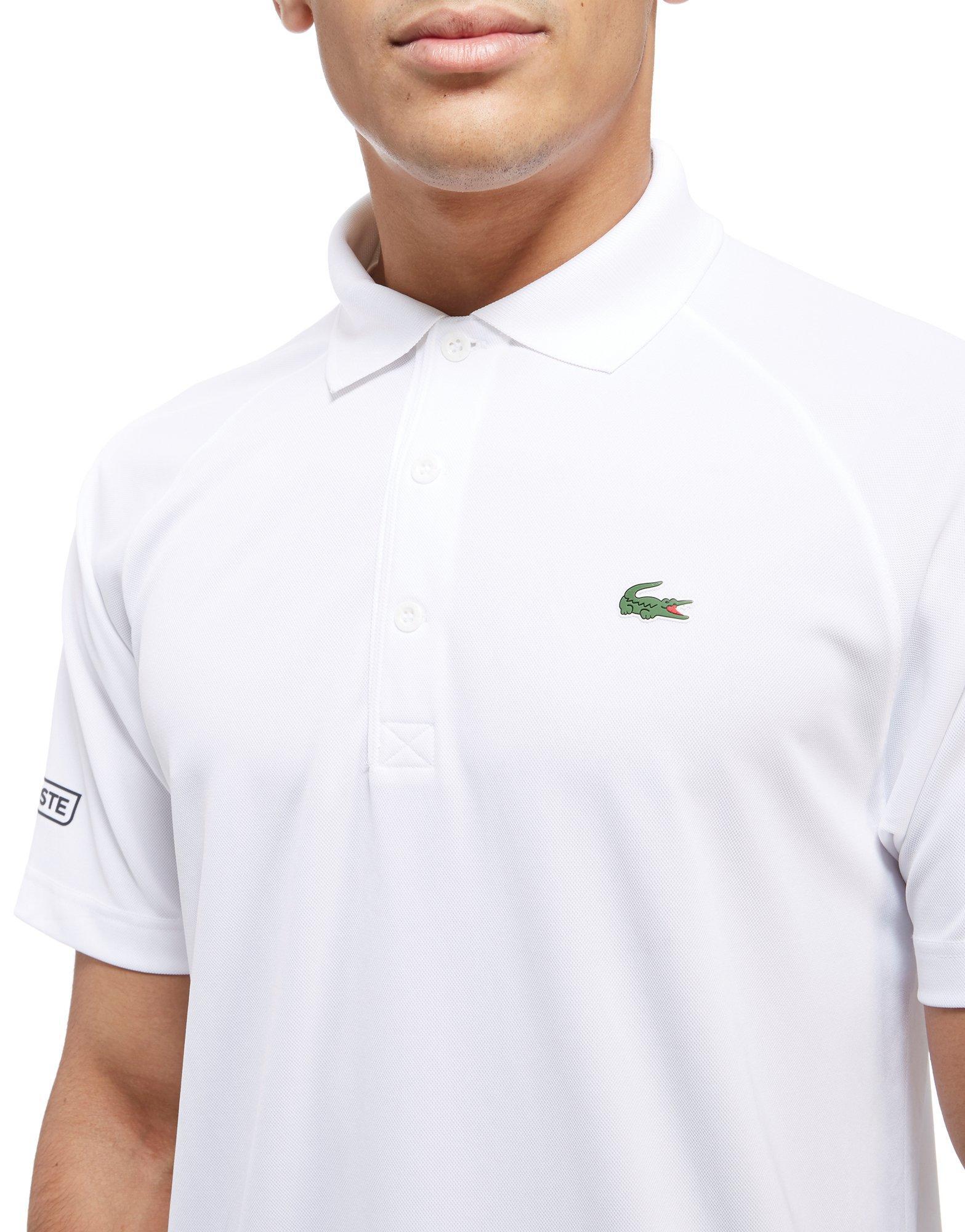 lacoste sport white polo