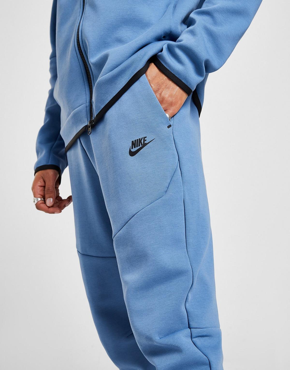 nike tech fleece pants blue