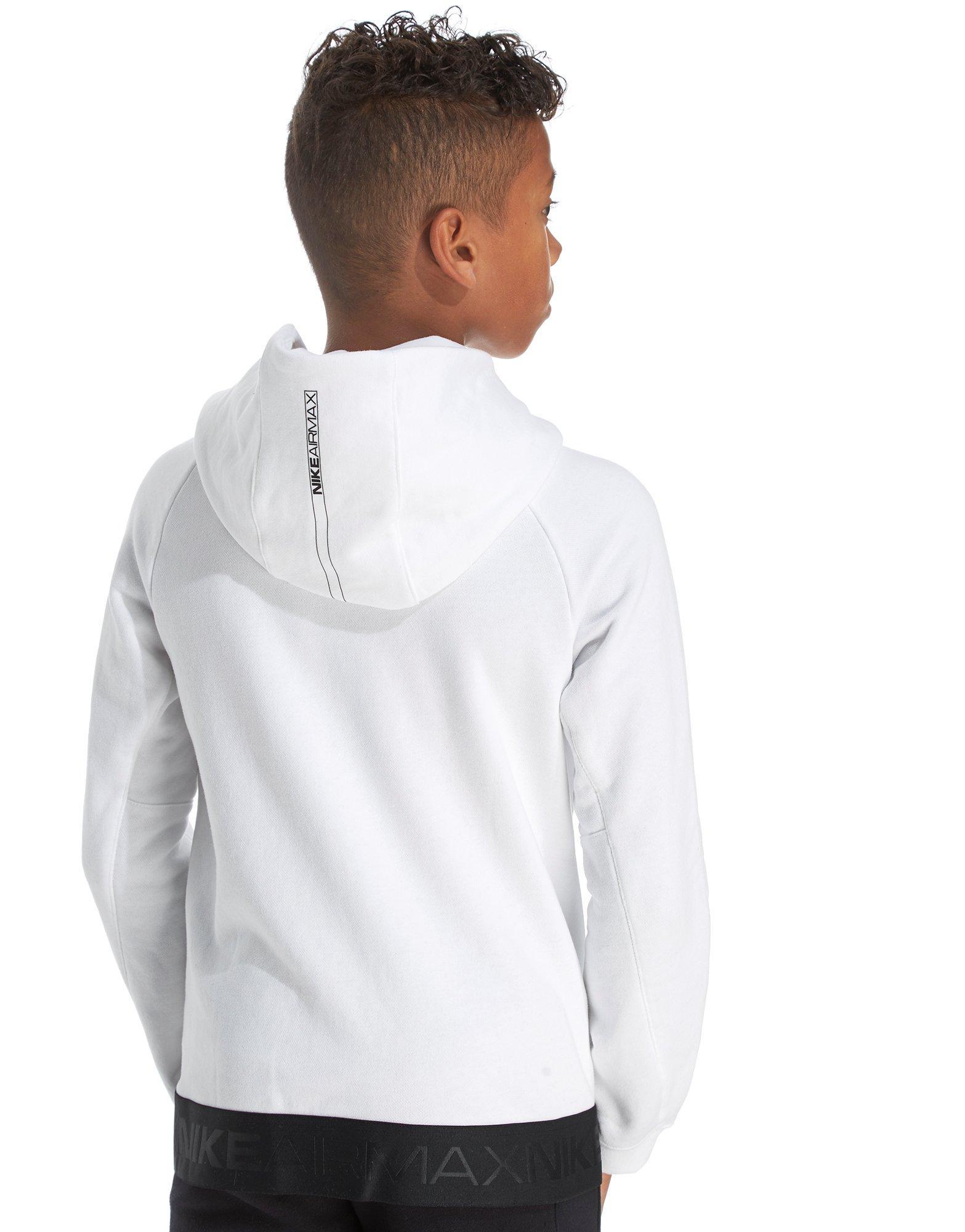  Nike  Cotton Air  Max Hoodie  Junior in White  Black White  