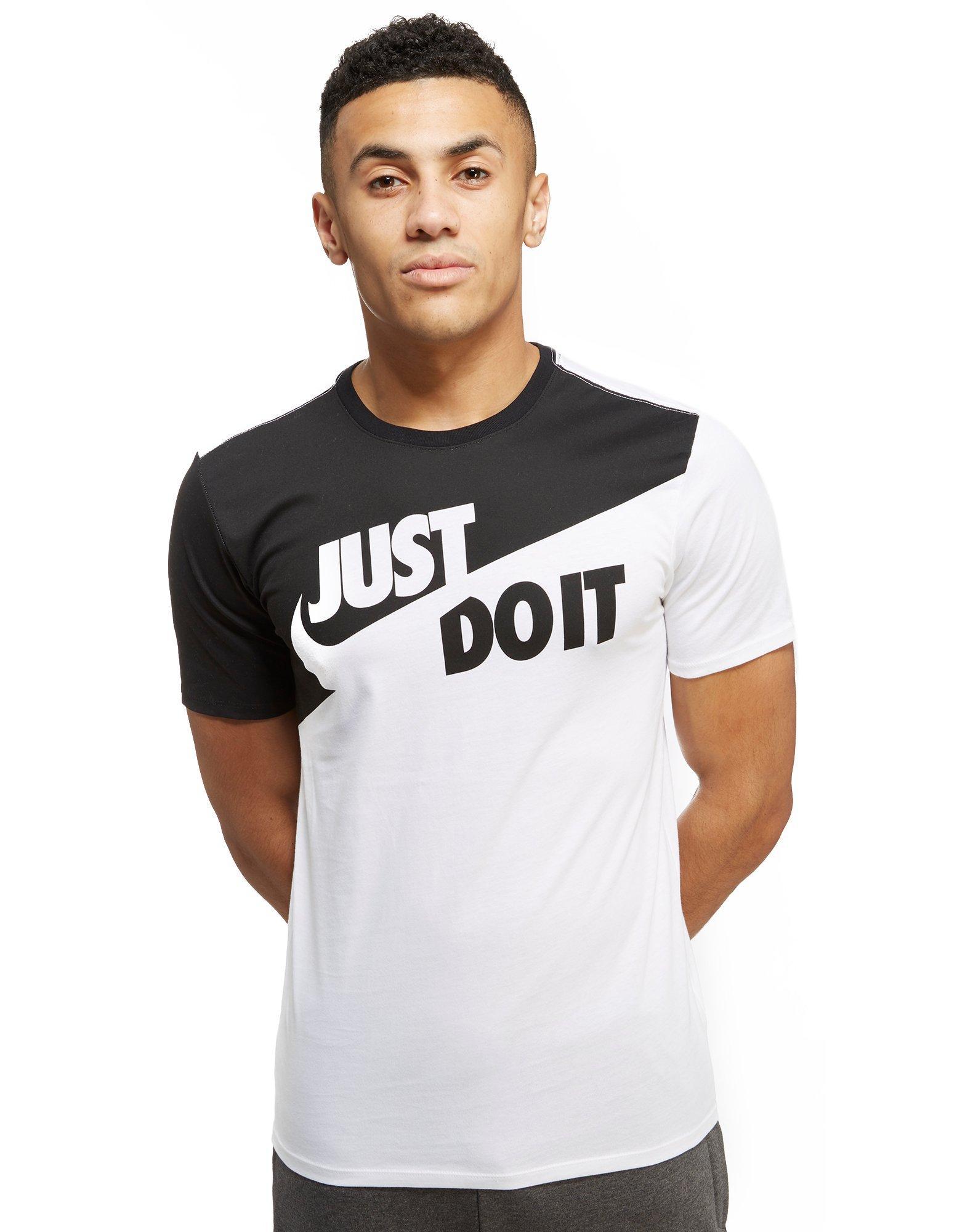 black and white just do it shirt