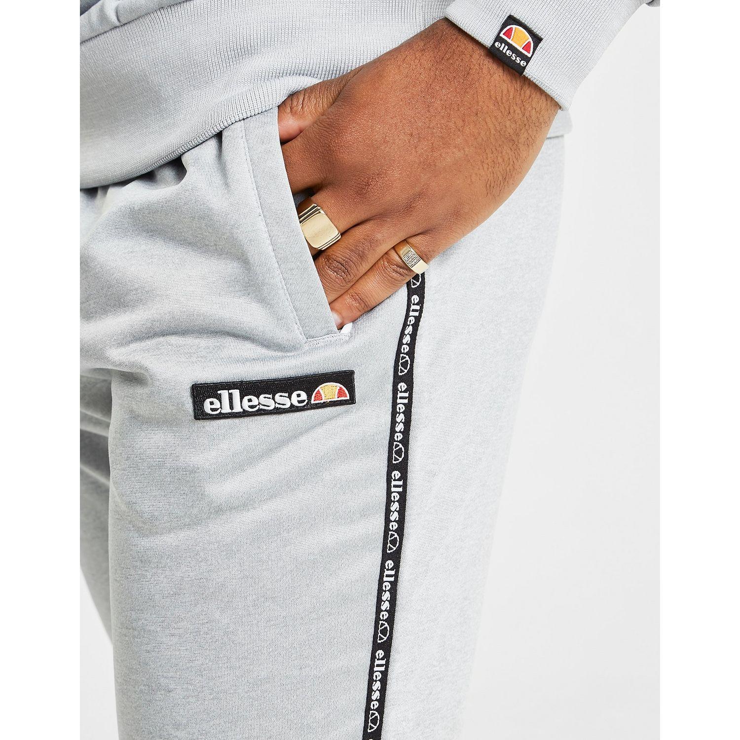 Ellesse Cotton Davide Poly Tape Joggers in Grey (Grey) for Men - Lyst