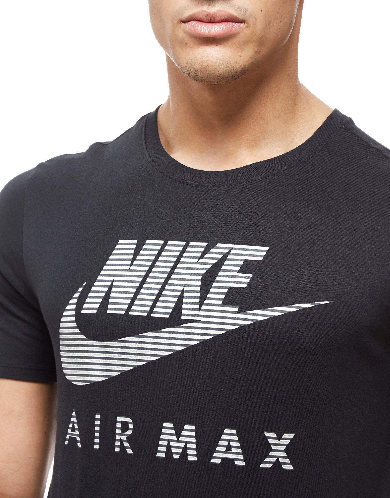 nike air max black t shirt