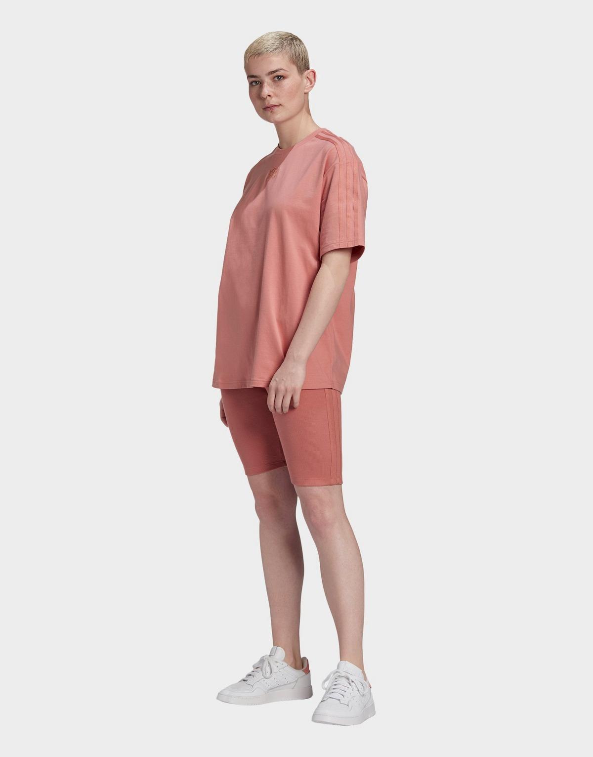 adidas pink biker shorts