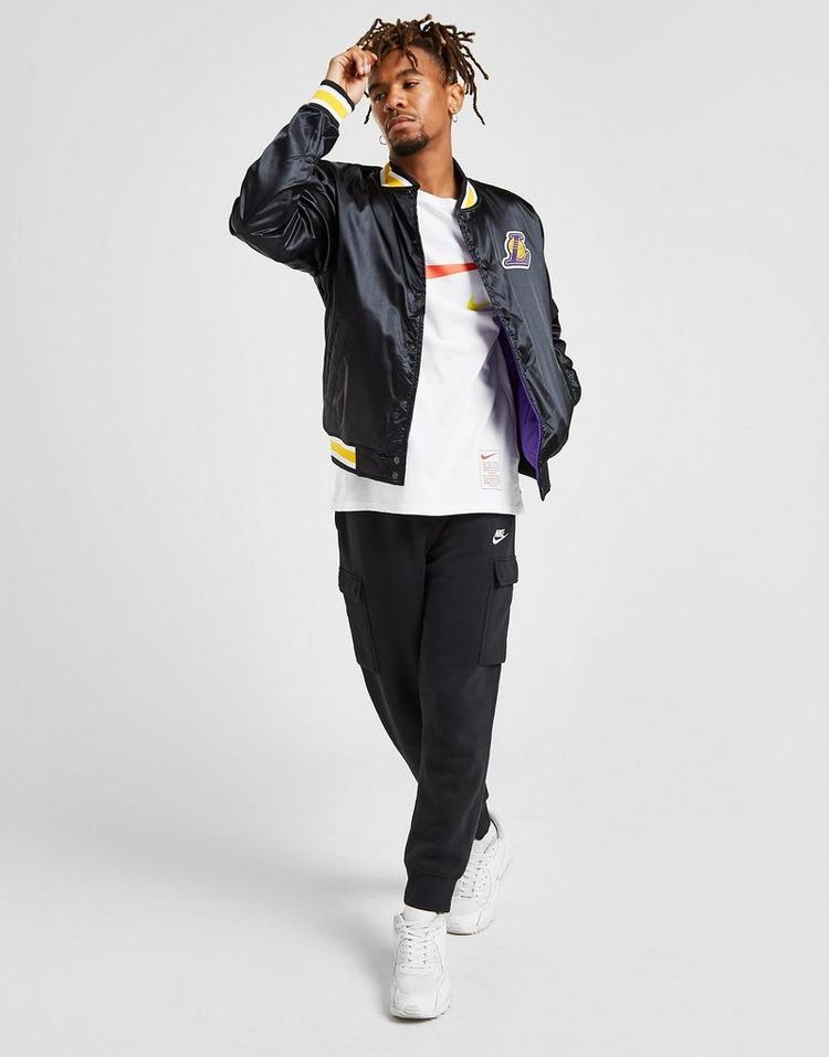 nike lakers bomber jacket