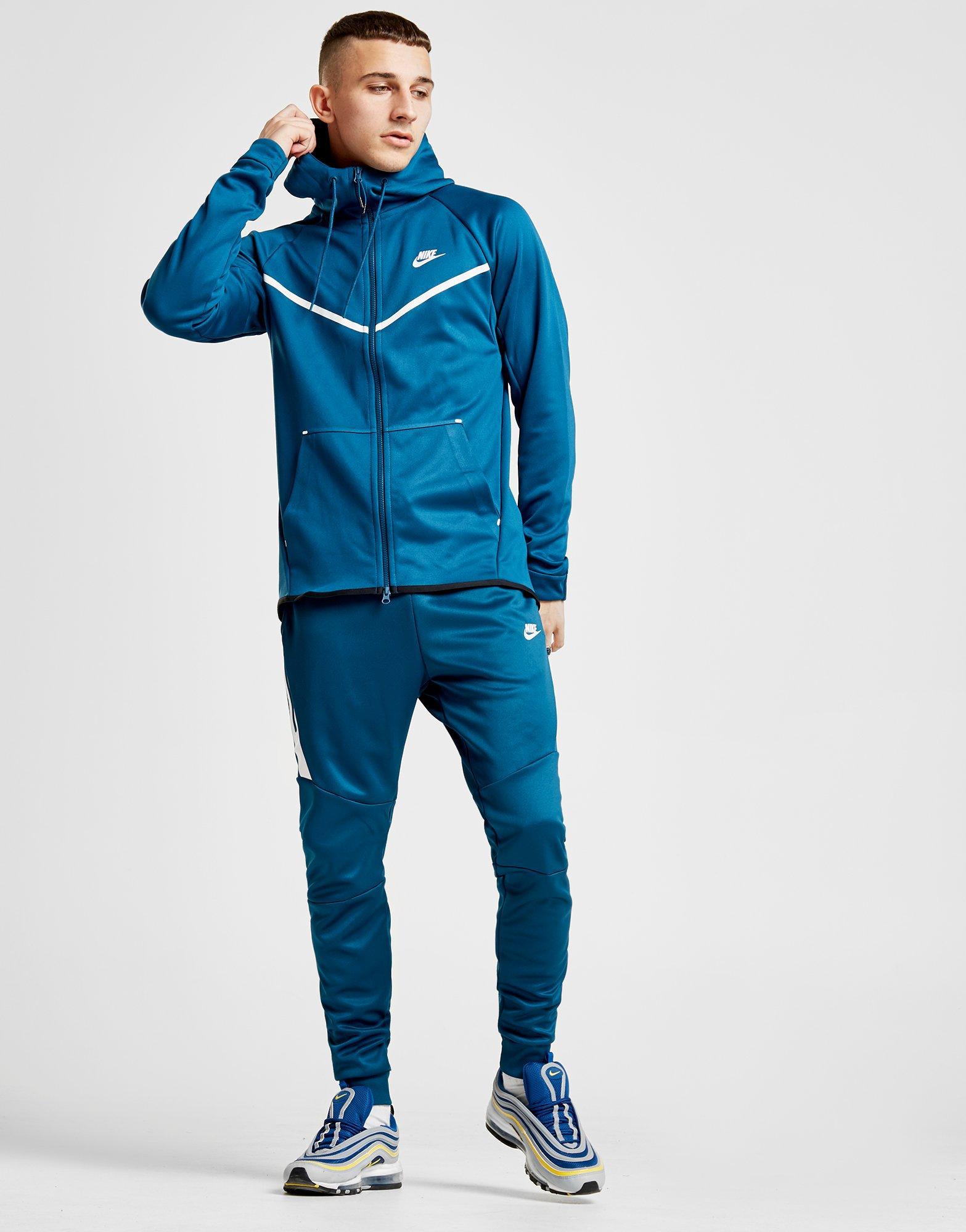 nike tech fleece joggers blue