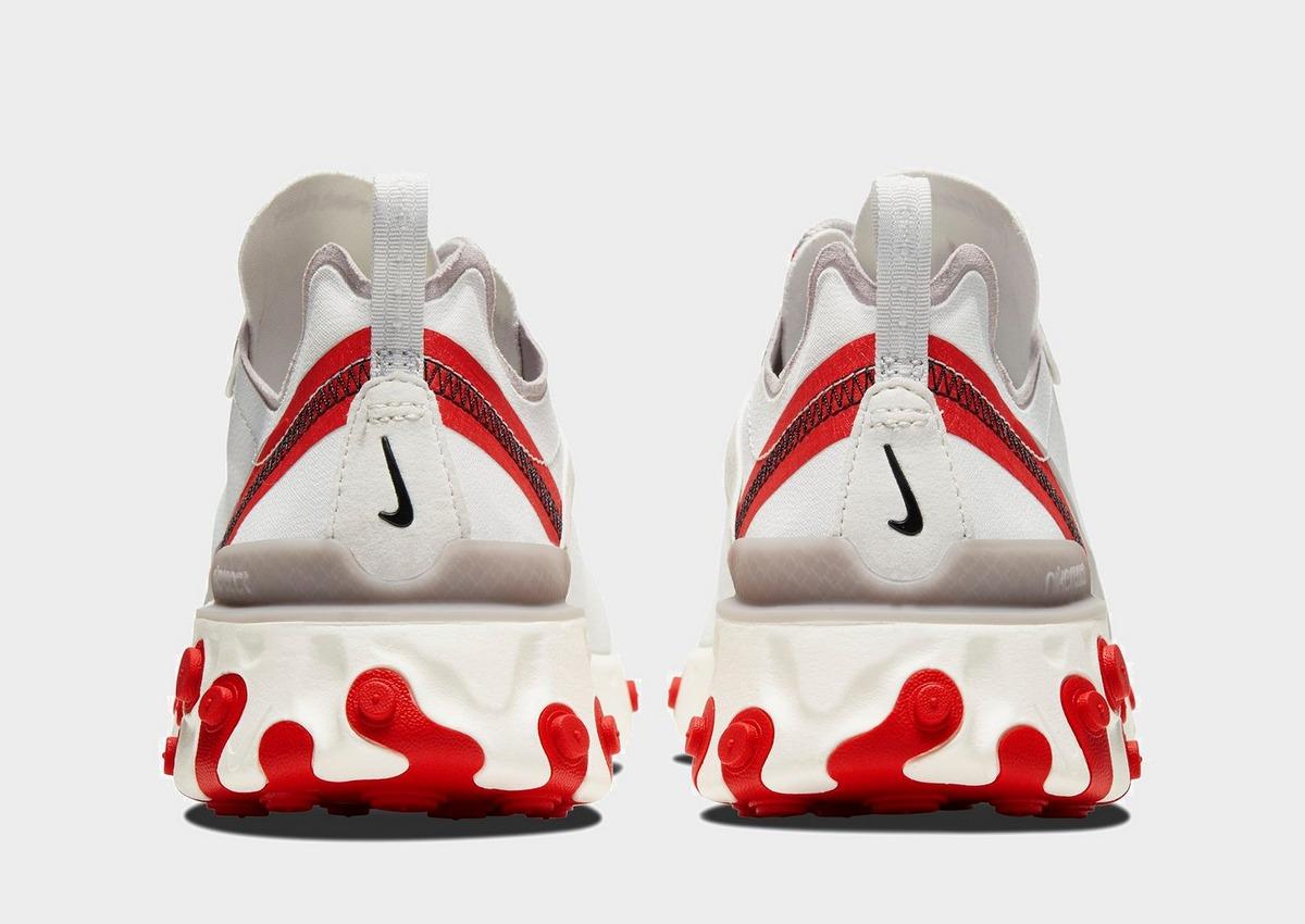 Nike Rubber React Element 55 In Platinum Red Red Save 31 Lyst