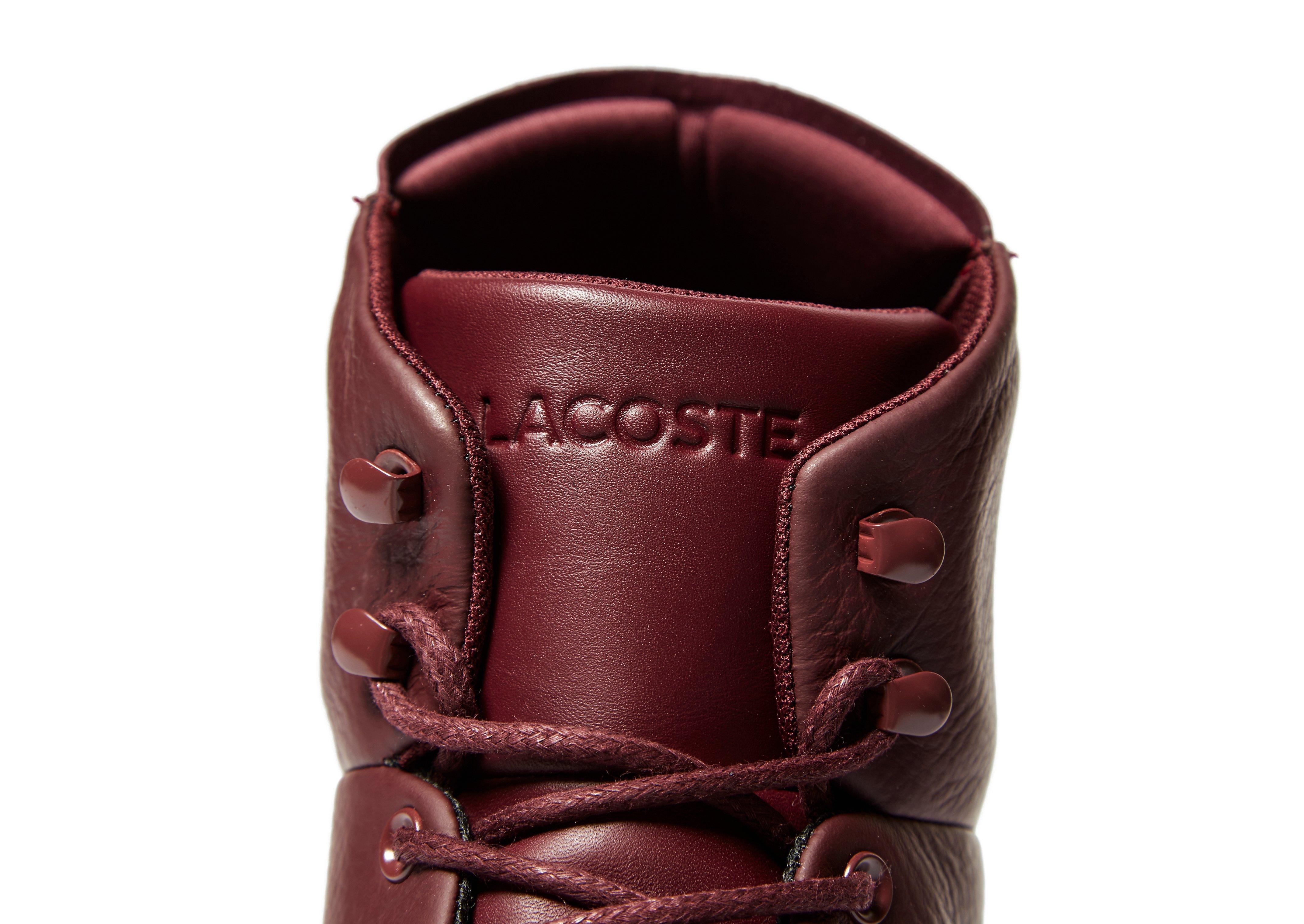 lacoste leather high tops