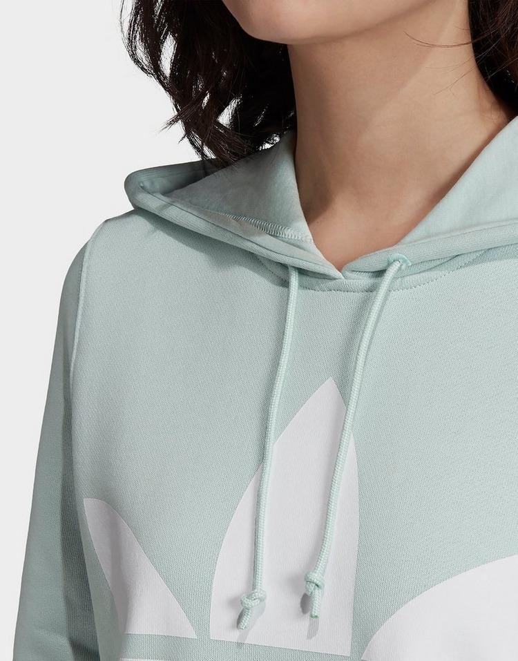 adidas trefoil hoodie green