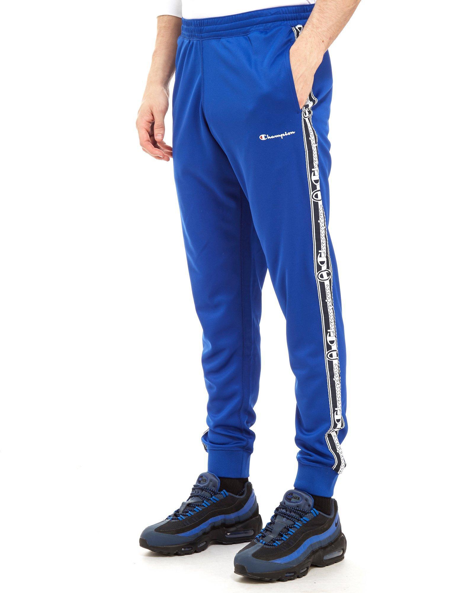 Champion Synthetic Taped Pants in Blue for Men - Lyst