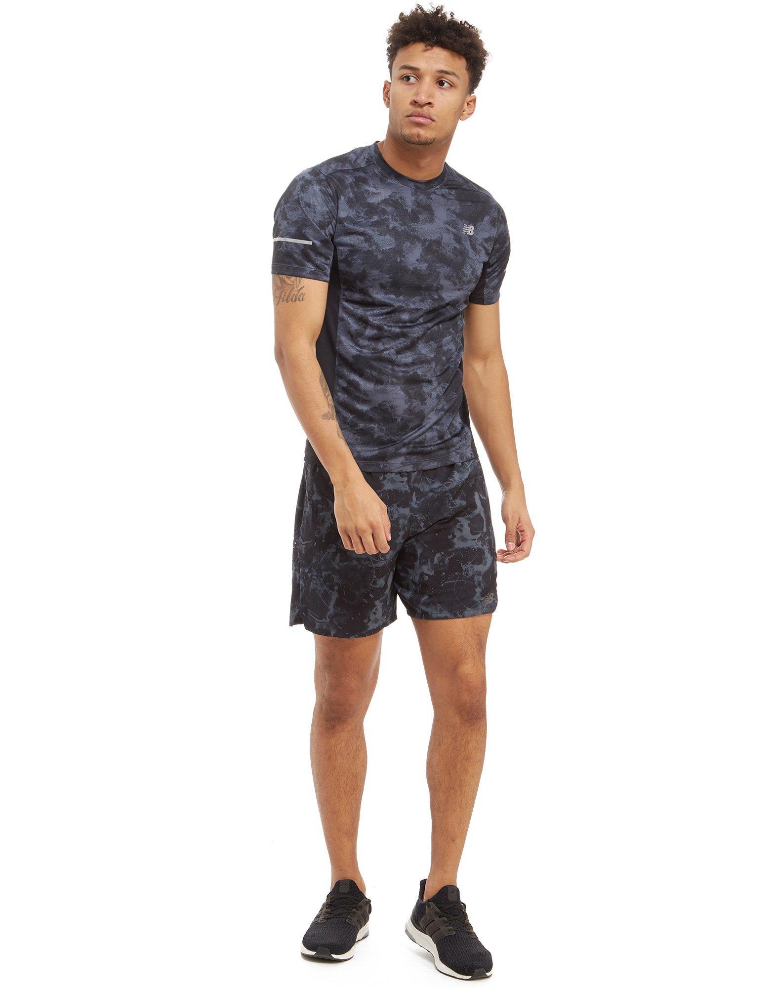 New Balance Synthetic Camo T-shirt in Black for Men - Lyst