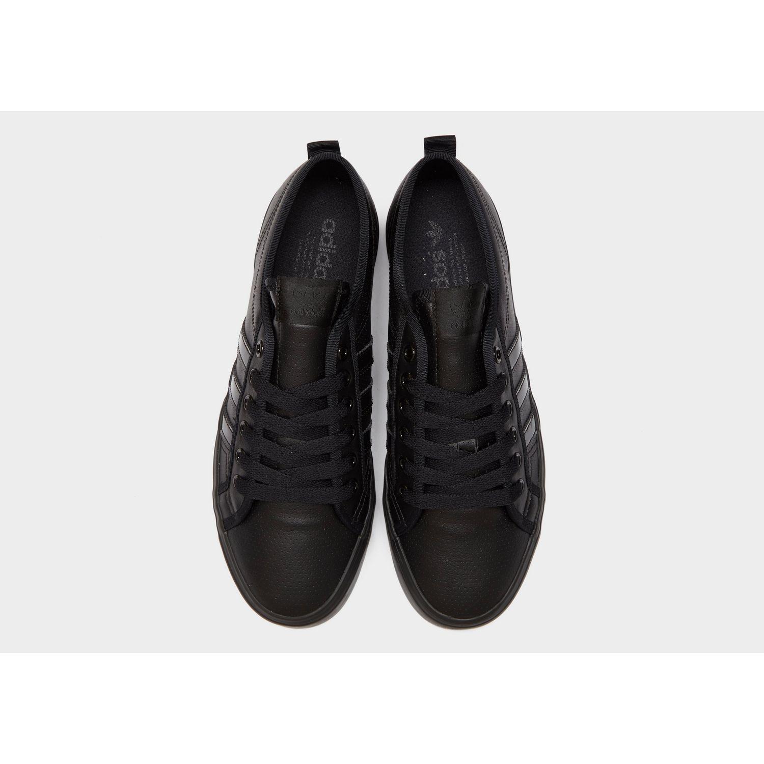 adidas originals nizza lo black leather