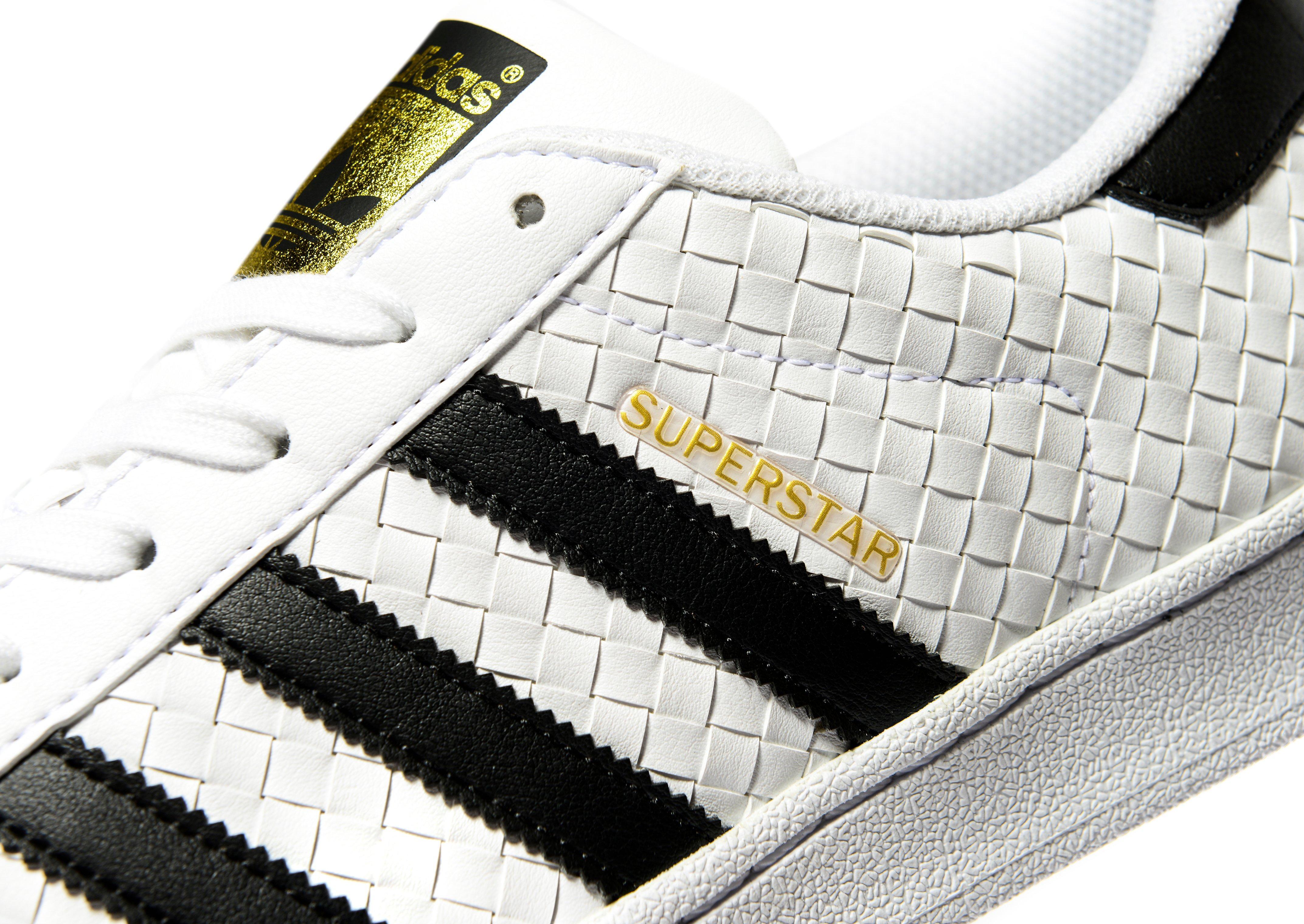 adidas superstar weave black white