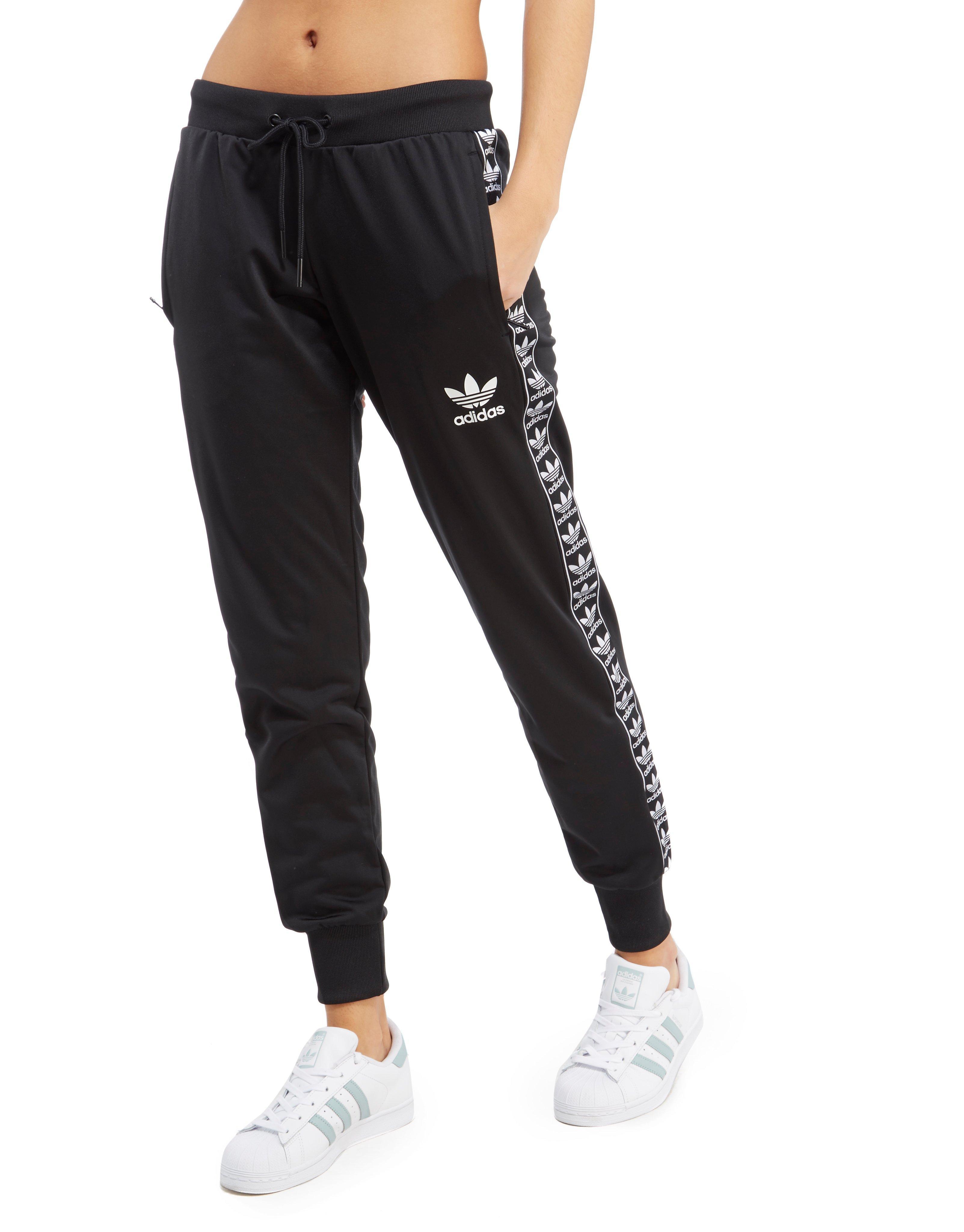 adidas Originals Synthetic Firebird Tape Track Pants in Black - Lyst