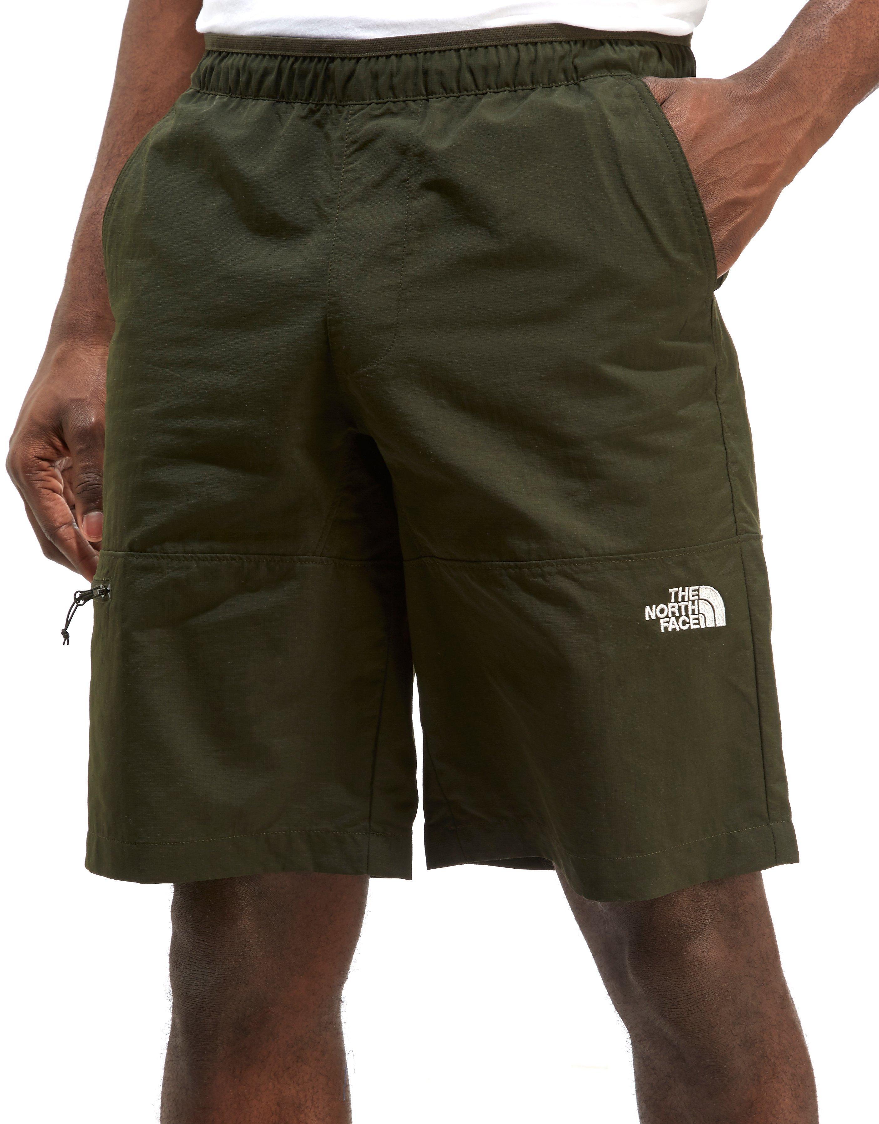 green north face shorts
