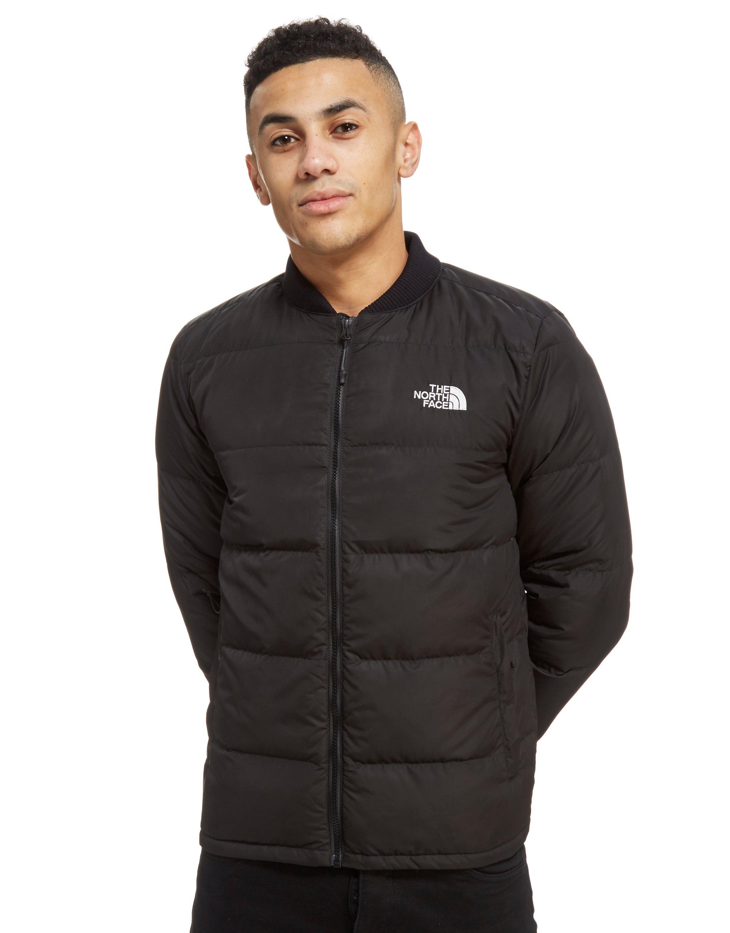 the north face black bomber jacket