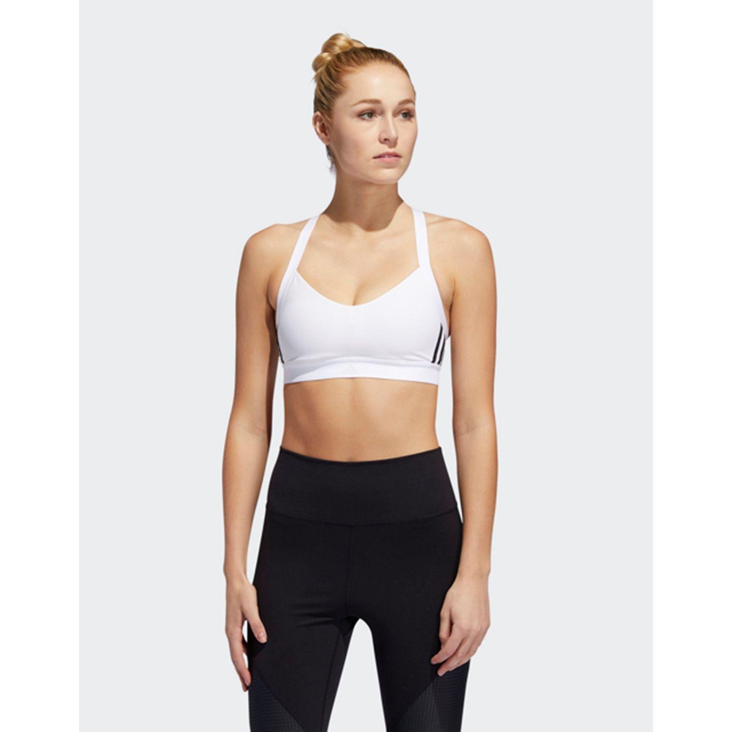 adidas three stripe sports bra