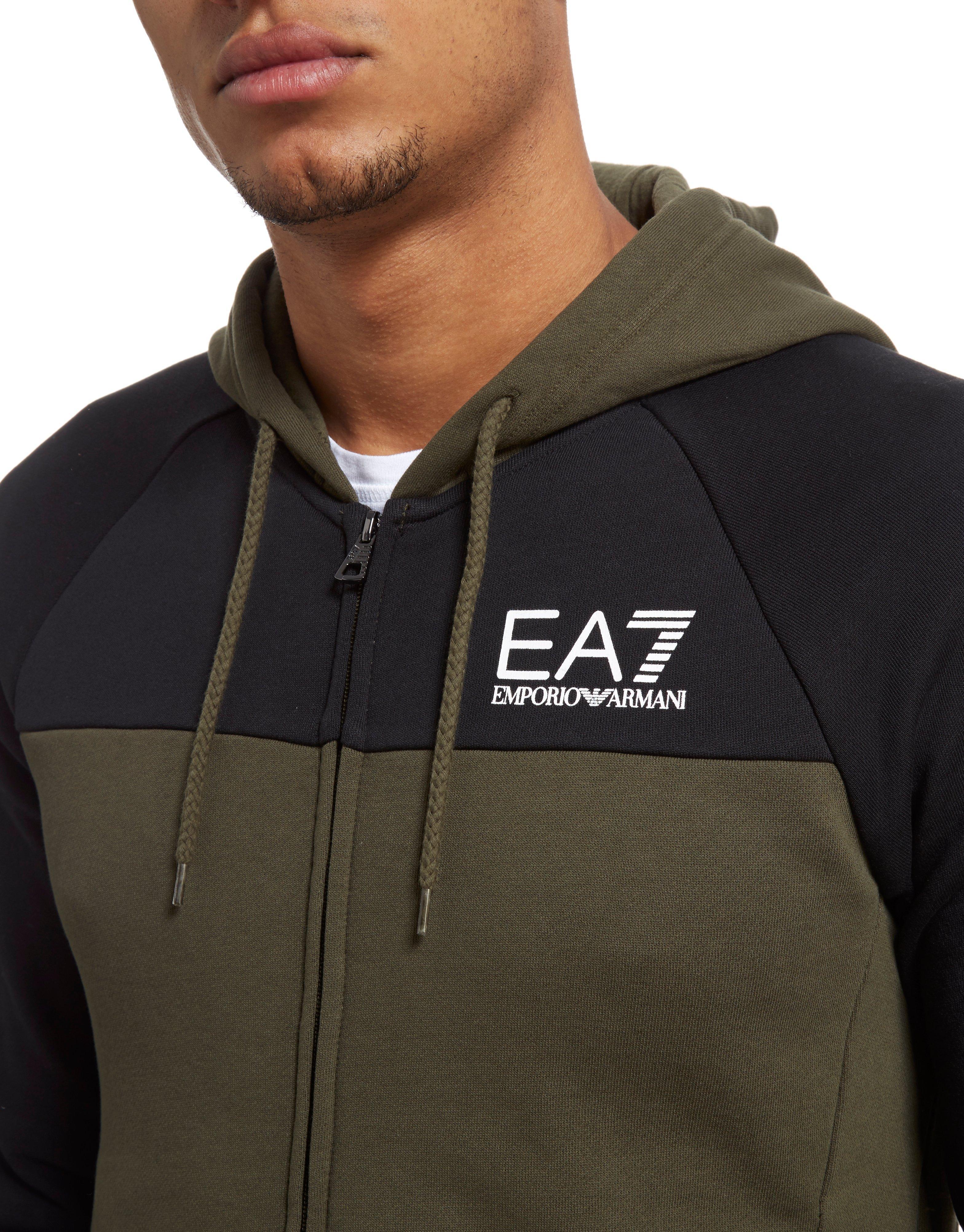 ea7 khaki hoodie