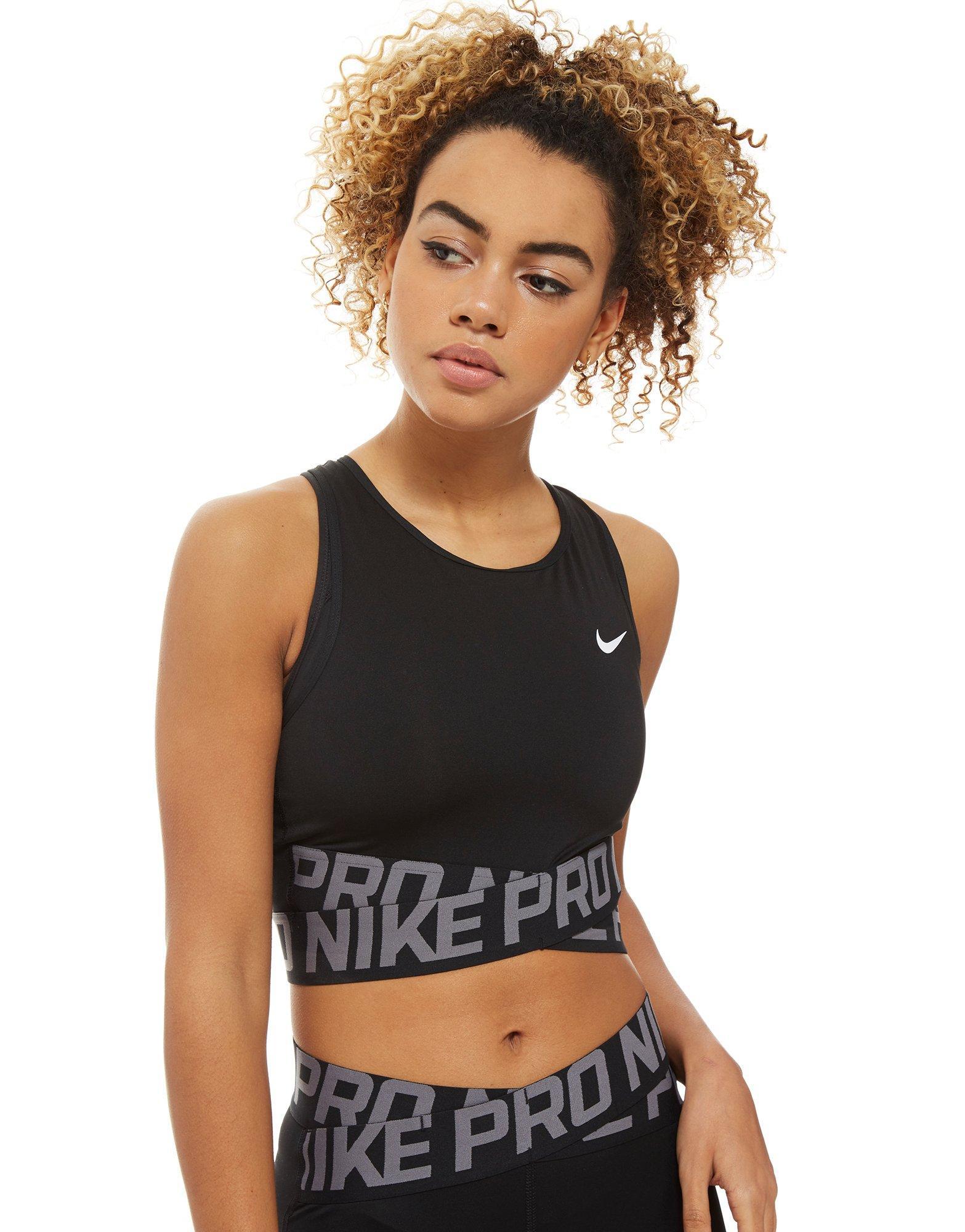 nike pro training crossover cropped tank