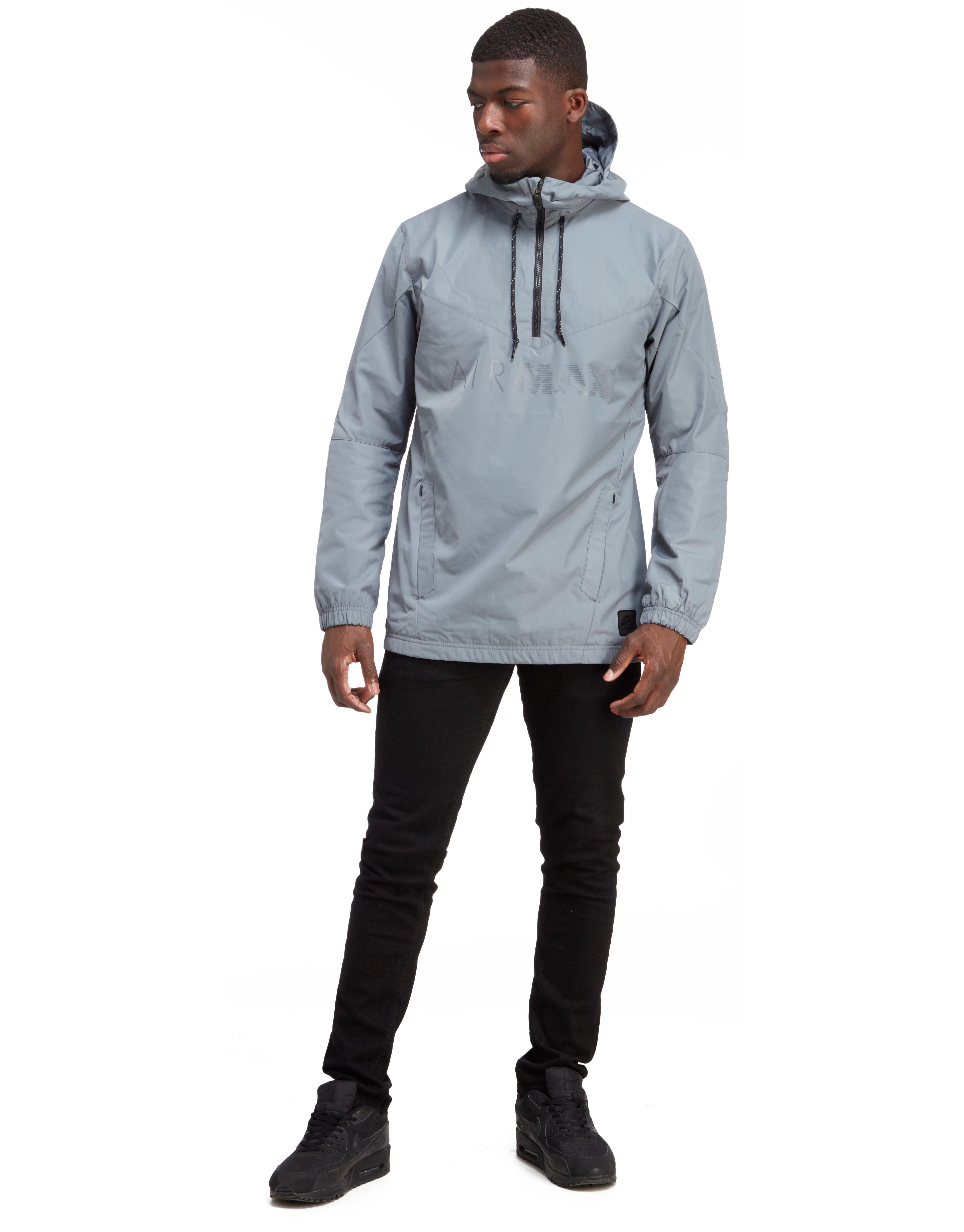 Nike Synthetic Air Max Half Zip Chevron Jacket in Grey (Gray) for Men - Lyst