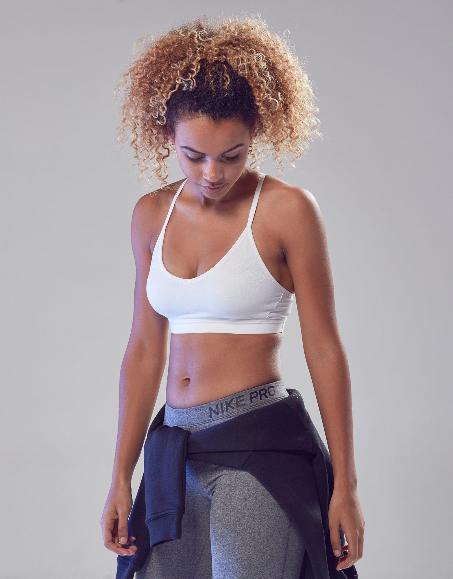 nike indy bra white