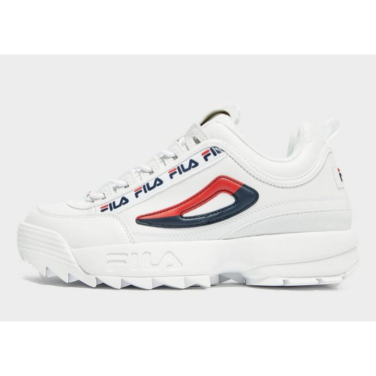 fila white red and blue