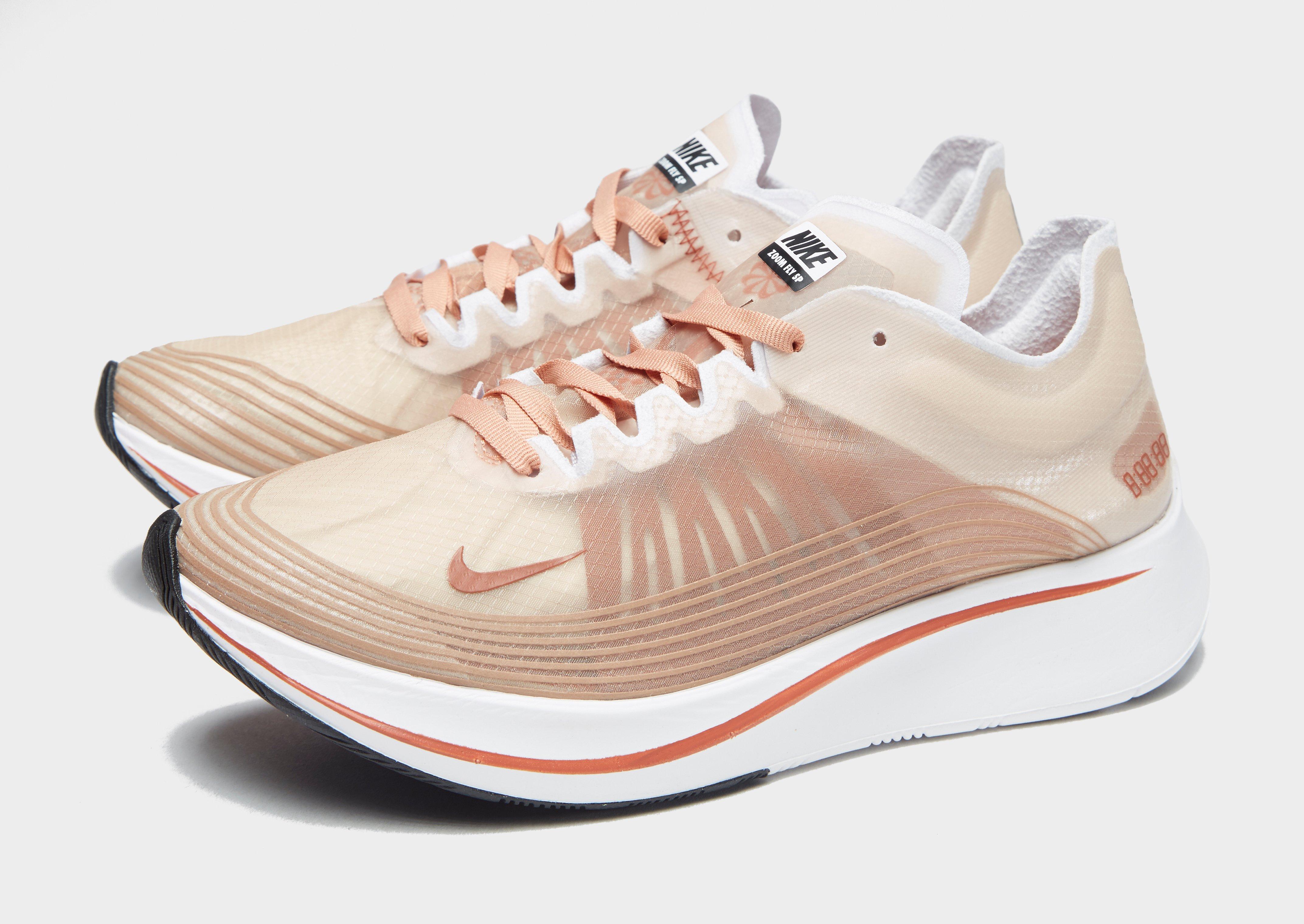 nike zoom fly sp dusty peach