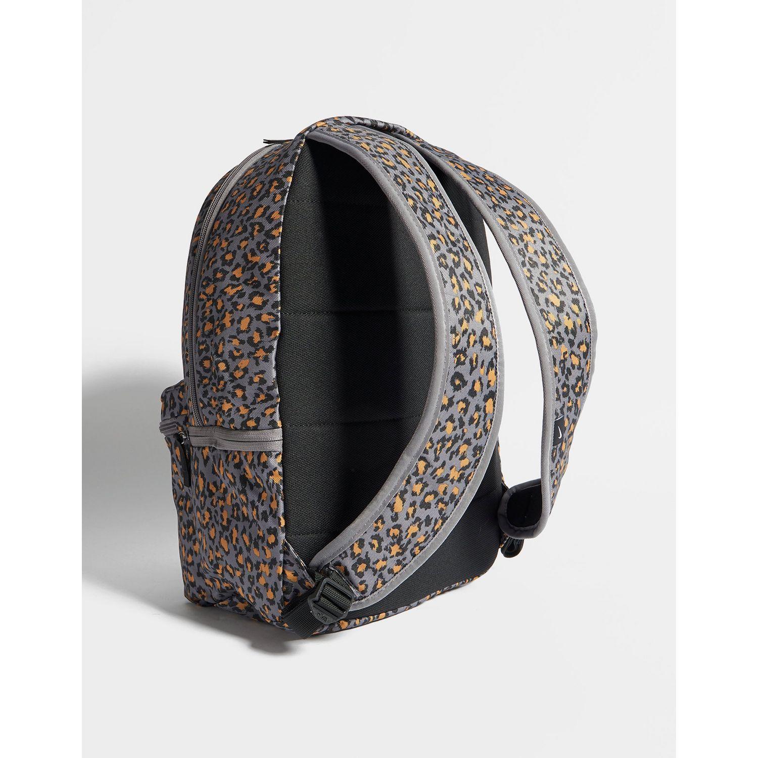 Nike Heritage Animal Print Backpack in Grey/Orange/Black (Gray) for Men